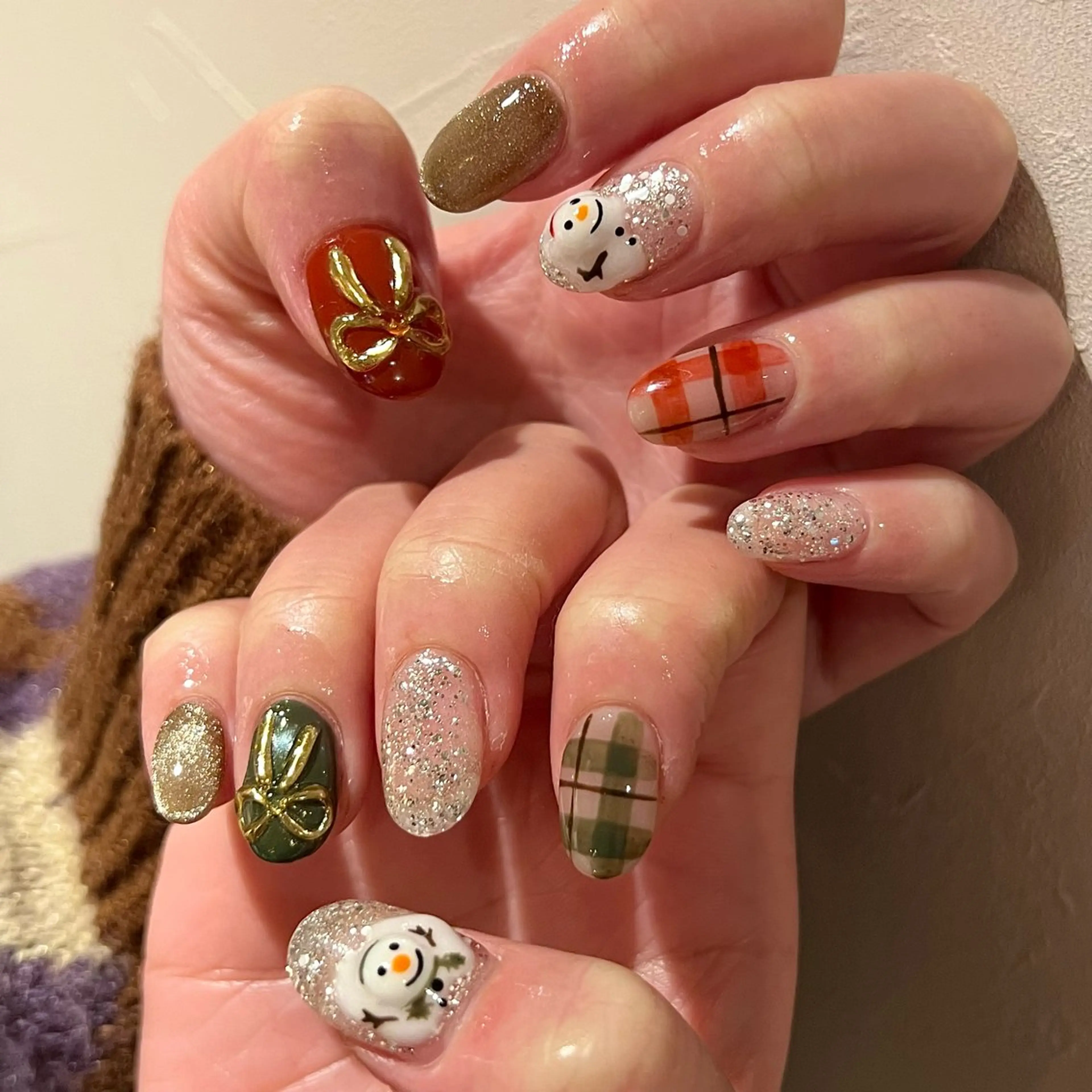 ネイル 冬ネイル クリスマス Yarm As Etel　。のネイルデザイン