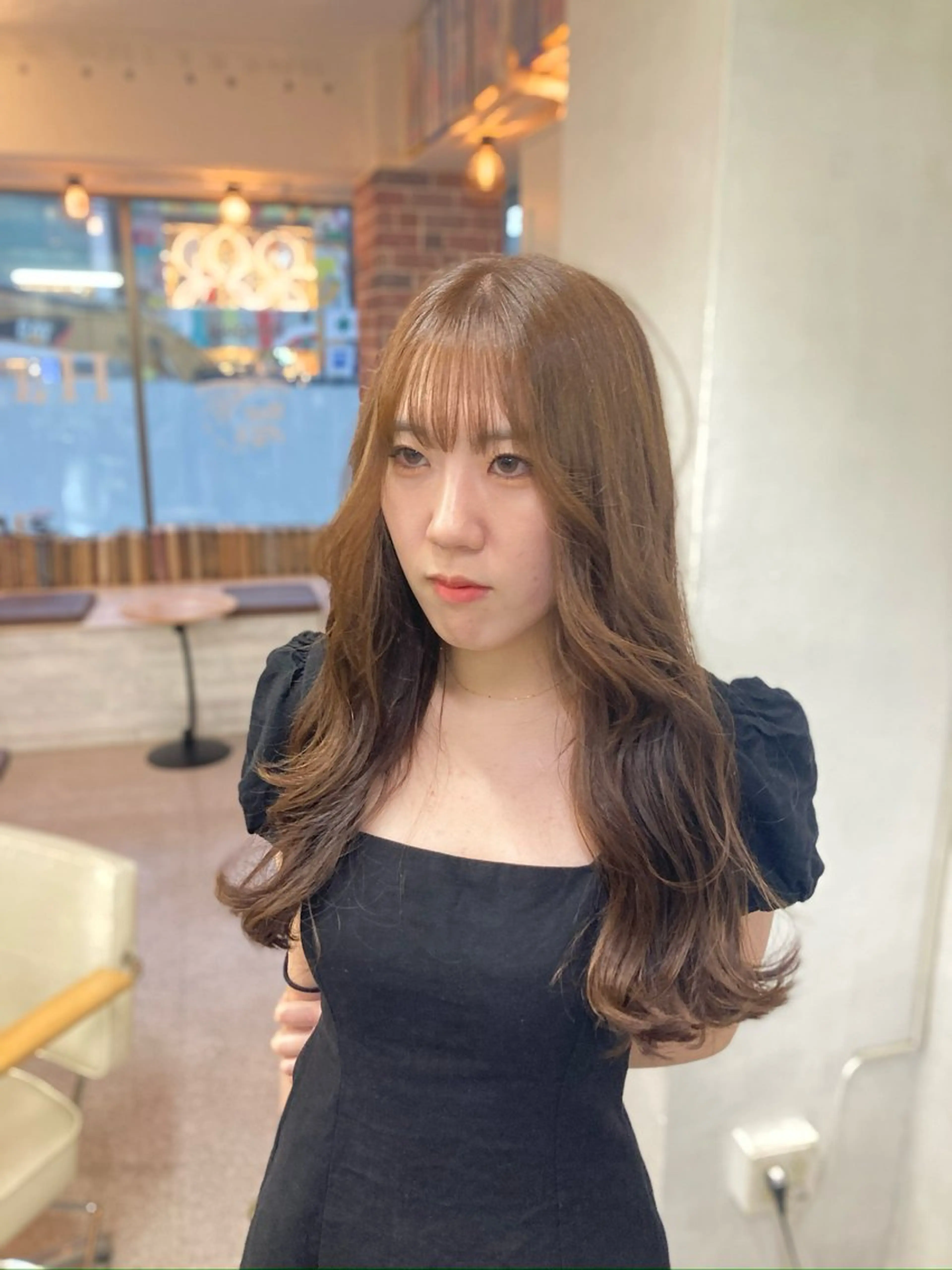 ロング カラー カット ヘアカラー トリートメント ウルフレイヤー エクステ/kokiのヘアスタイル