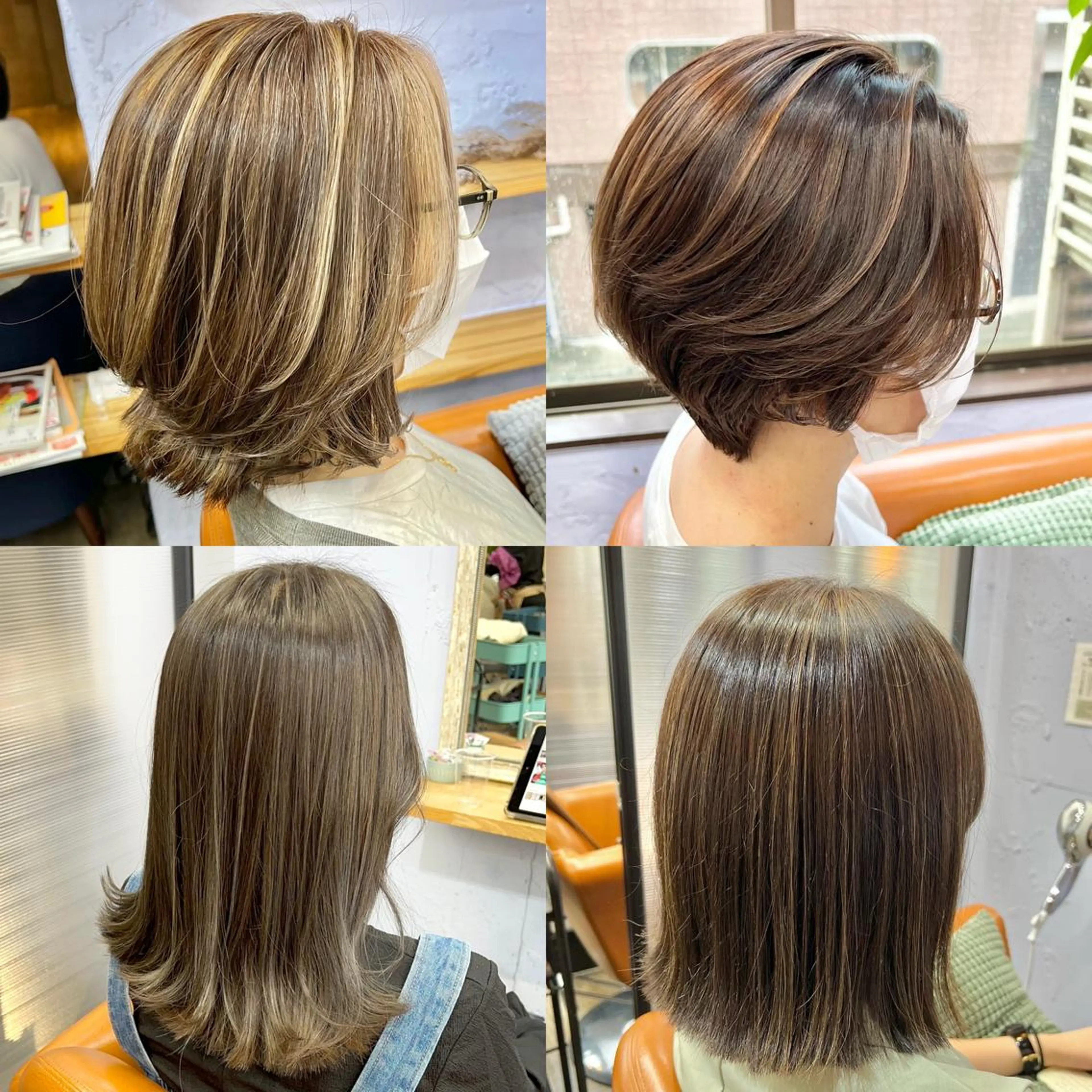 【山口尚紀オリジナルハイライト✨】カット+ハイライト+全体オンカラー‼️白髪ぼかしも対応しますの写真