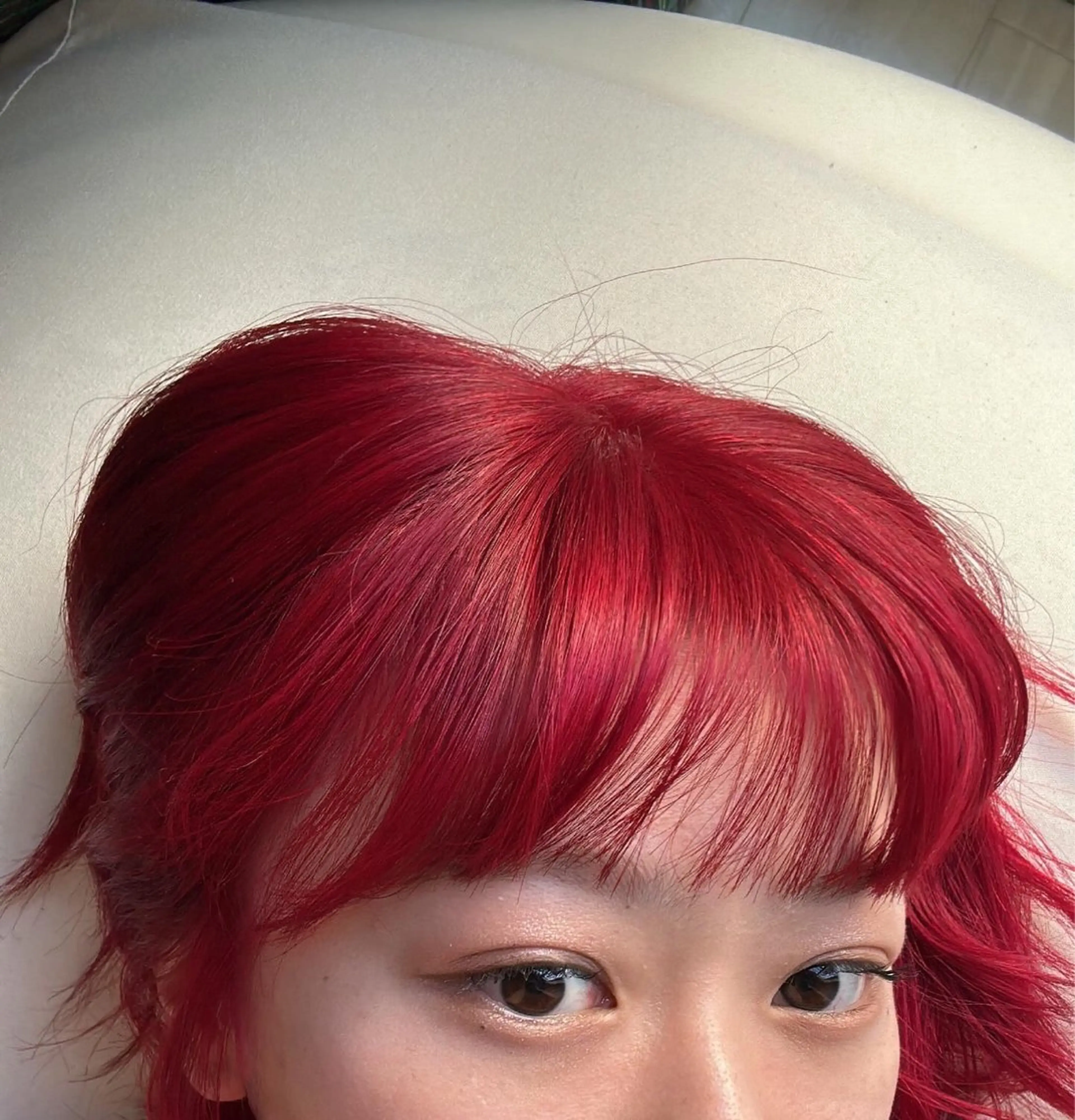 ミディアム カラー ブリーチ ピンクカラー ヘアカラー ROCCOeast Rukaのヘアスタイル