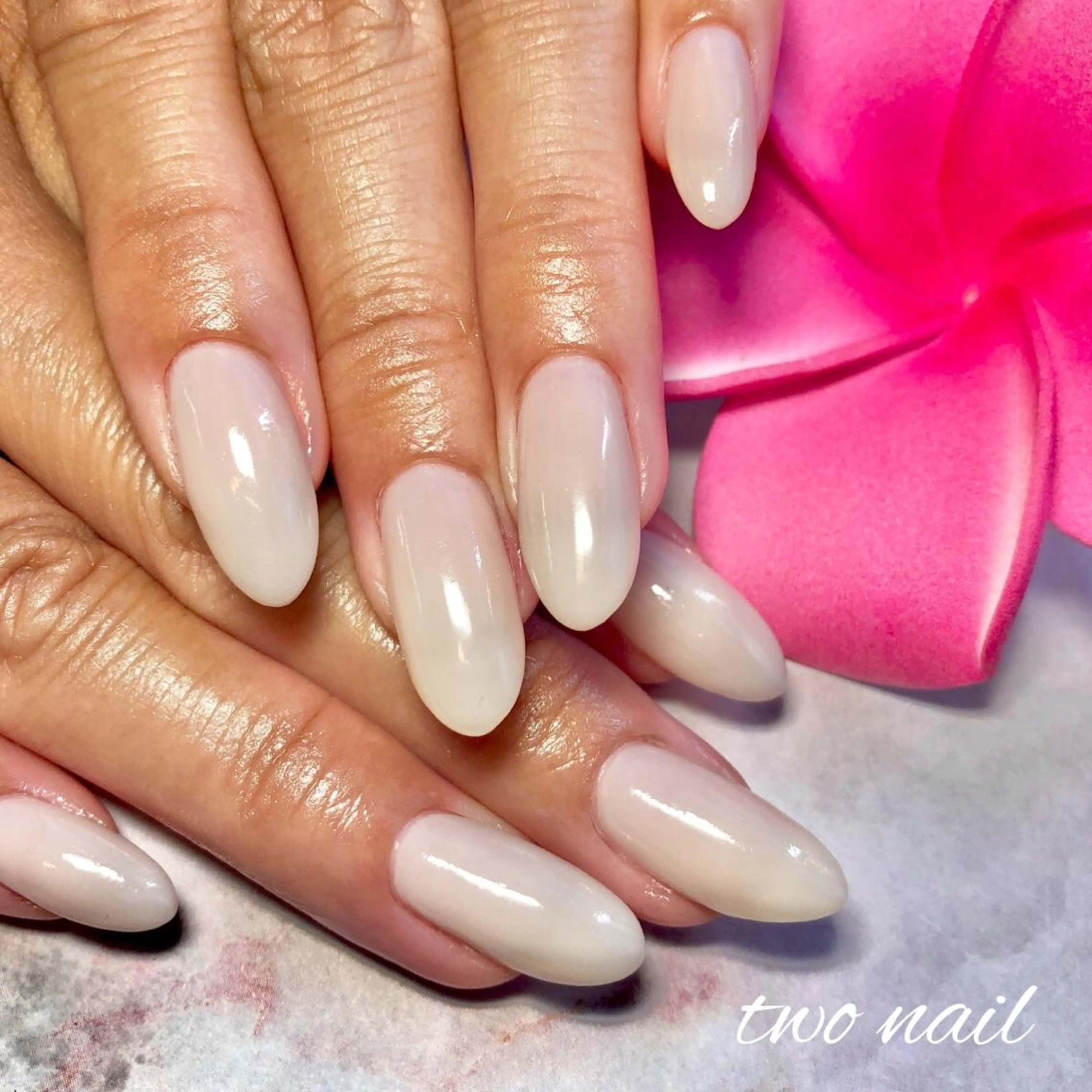 ネイル フットネイル ハート ワンカラーネイル シンプルネイル ハンドネイル two nailのネイルデザイン