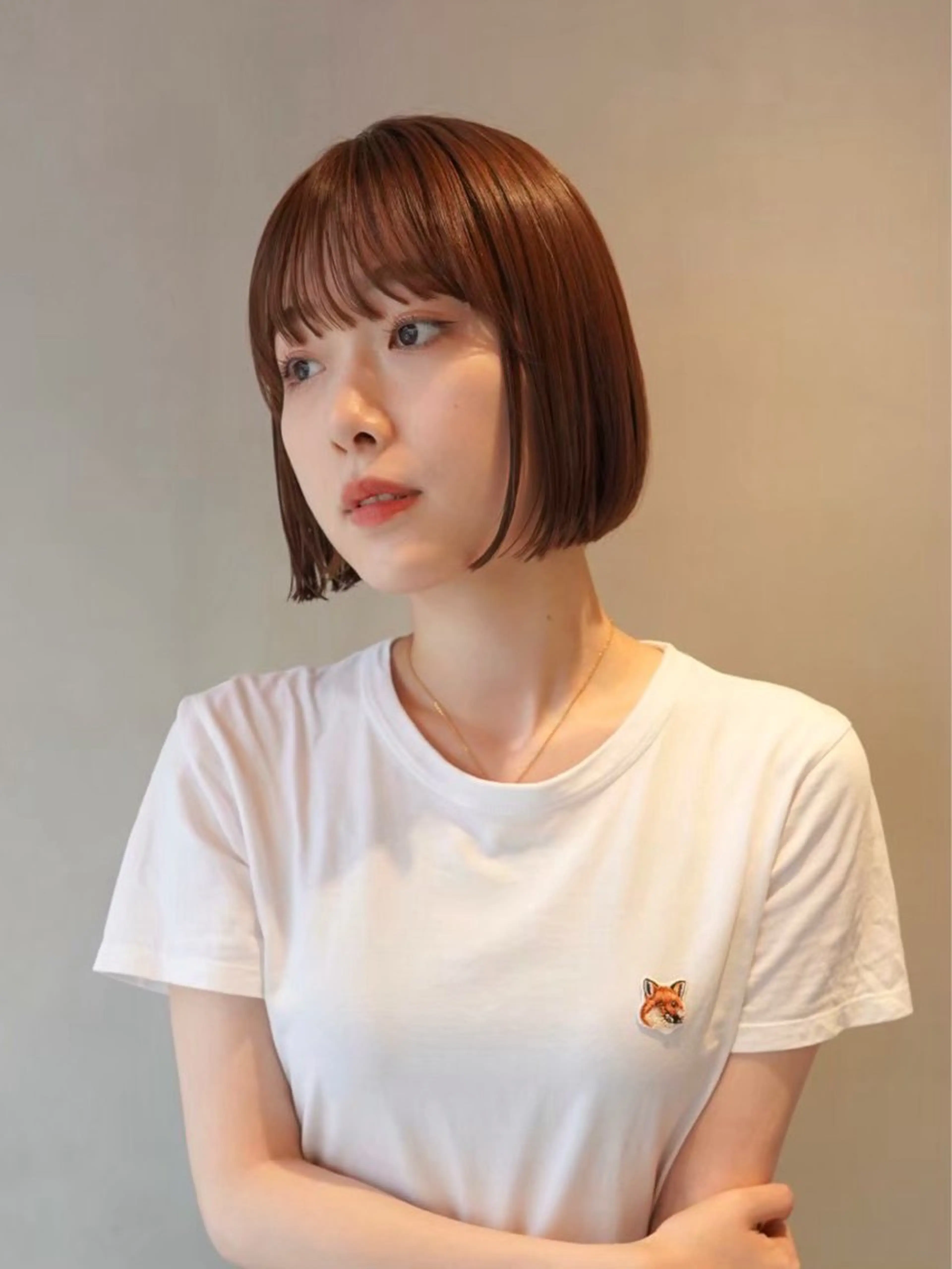 カラー ヘアカラー スパイキーショート/ センターパート/奈菜のヘアスタイル