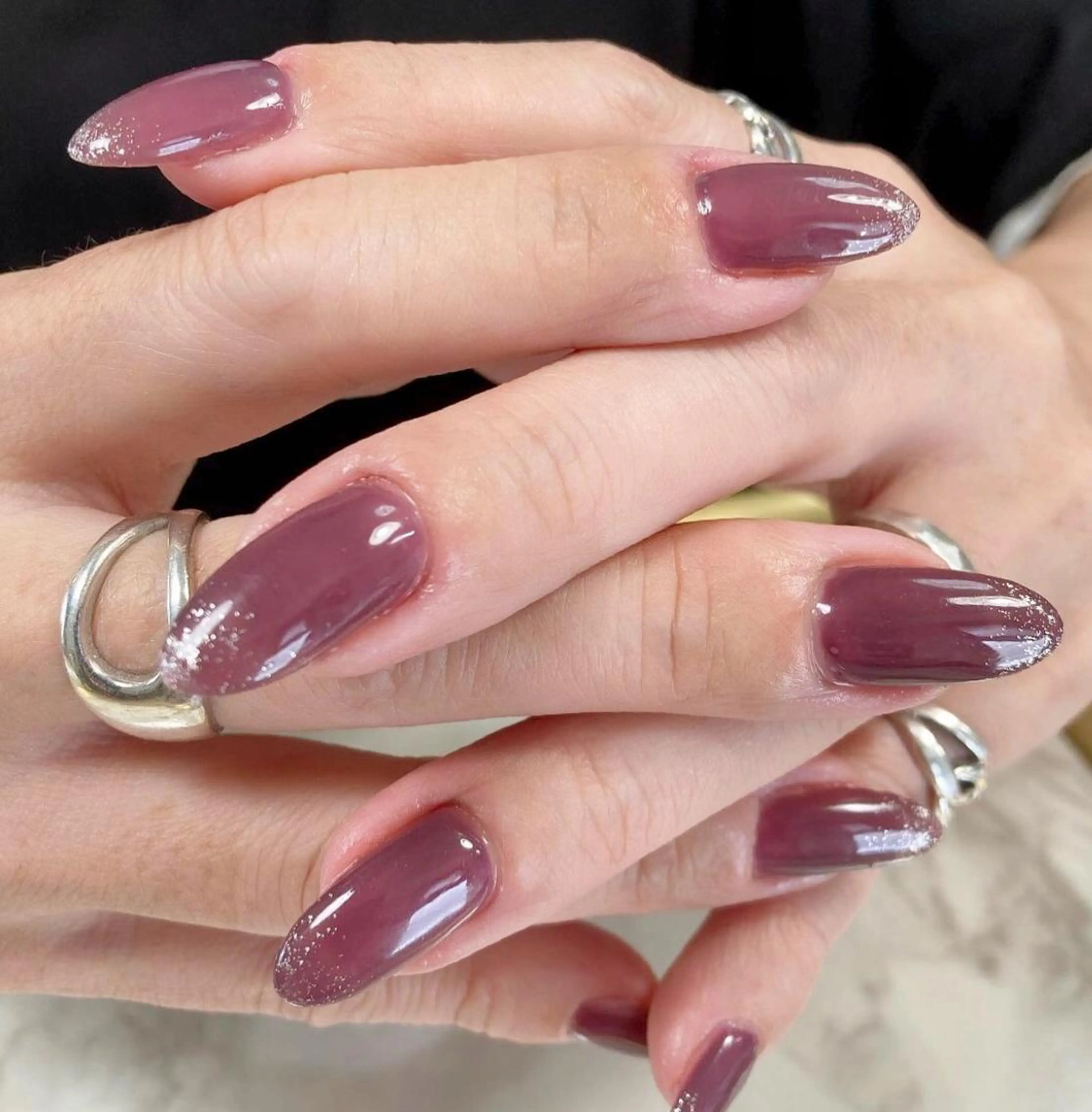 ネイル ラメ(グリッター) ワンカラーネイル Petitmaison所属・Petit maisonのネイルデザイン