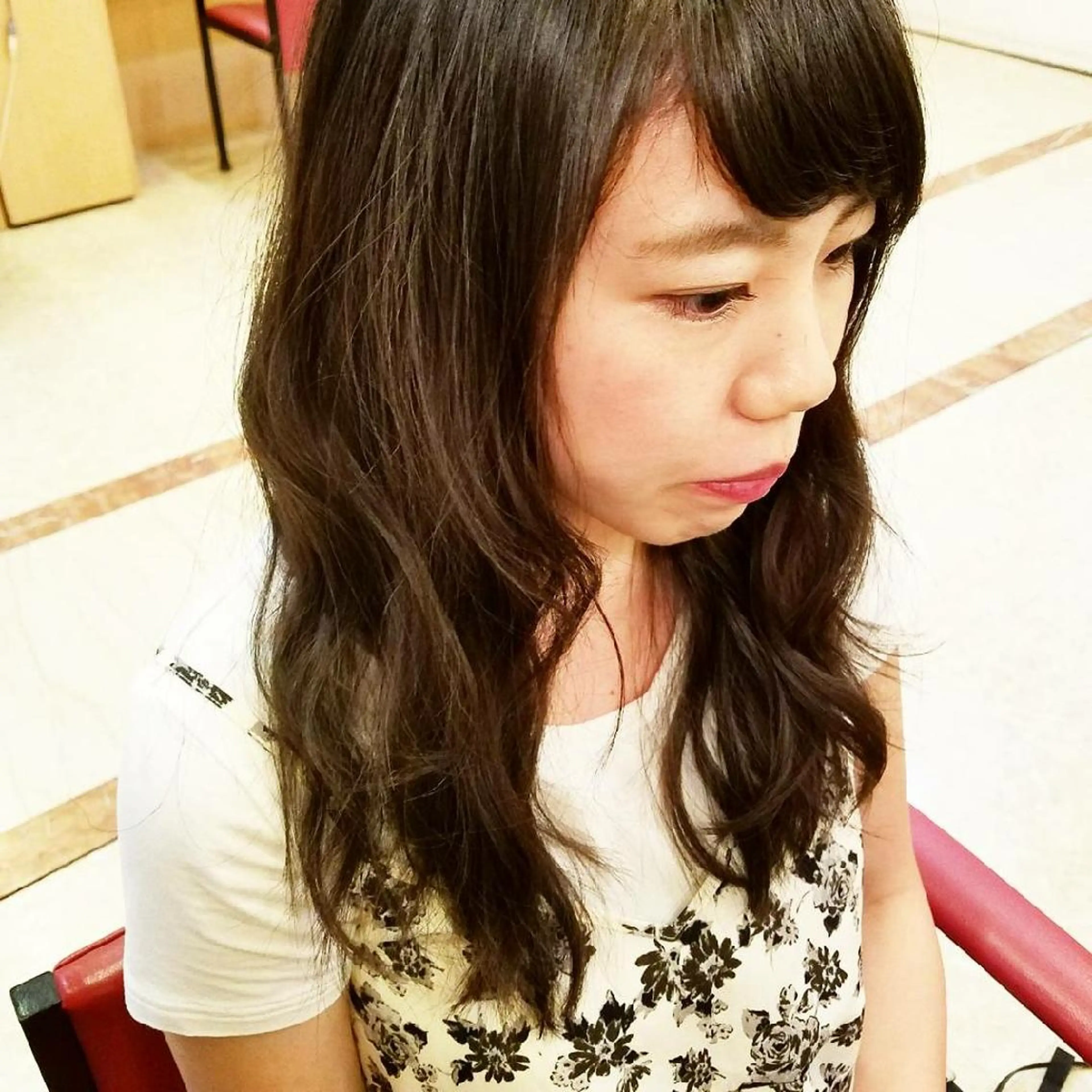 セミロング パーマ セミロングパーマ EMANON名古屋所属・美谷添（ミヤゾエ） まどか大人ヘアサロンのヘアスタイル