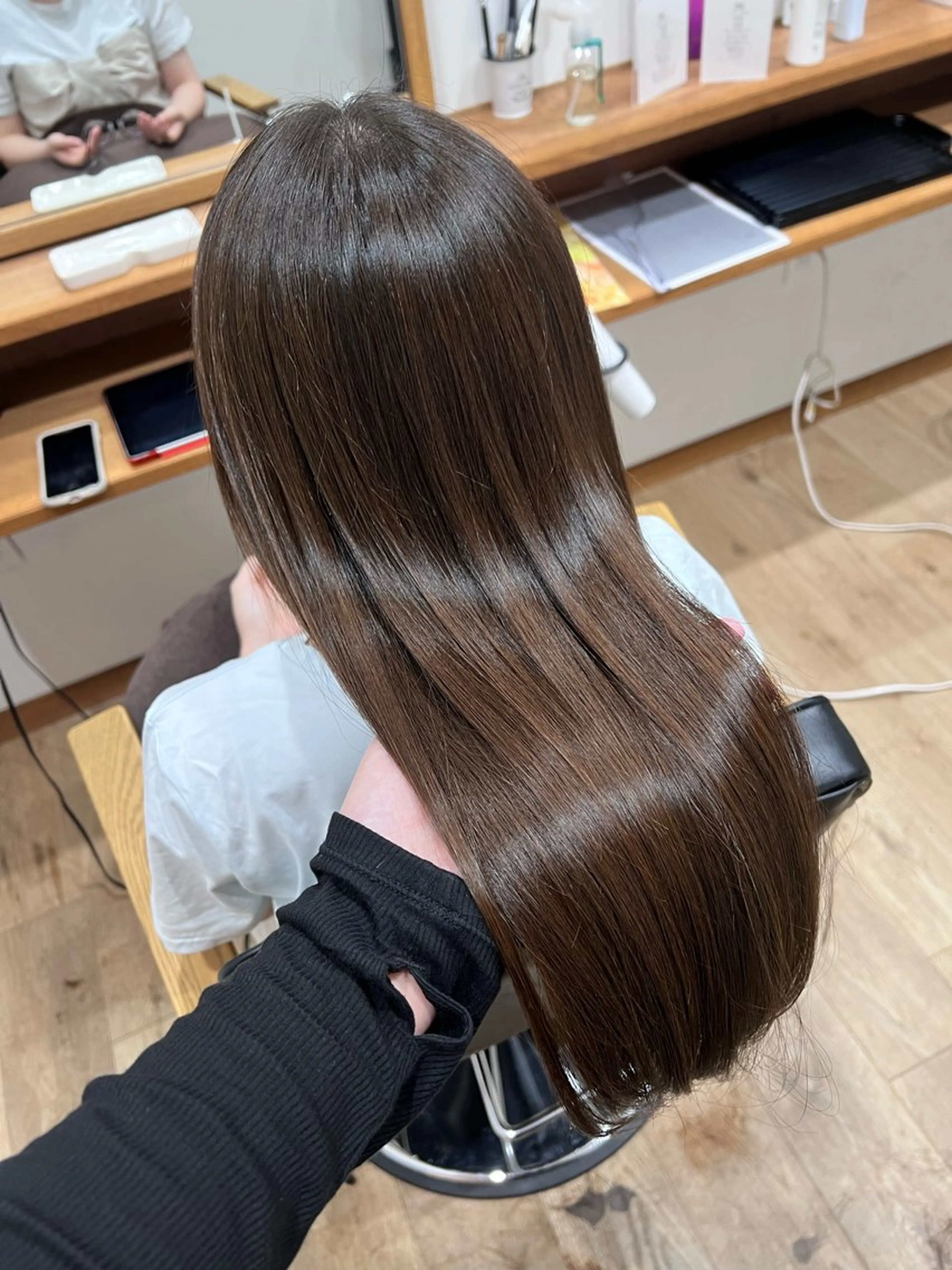 ロング 髪質改善 カット 縮毛矯正 髪質改善／艶髪 💎Ryoka💎のヘアスタイル