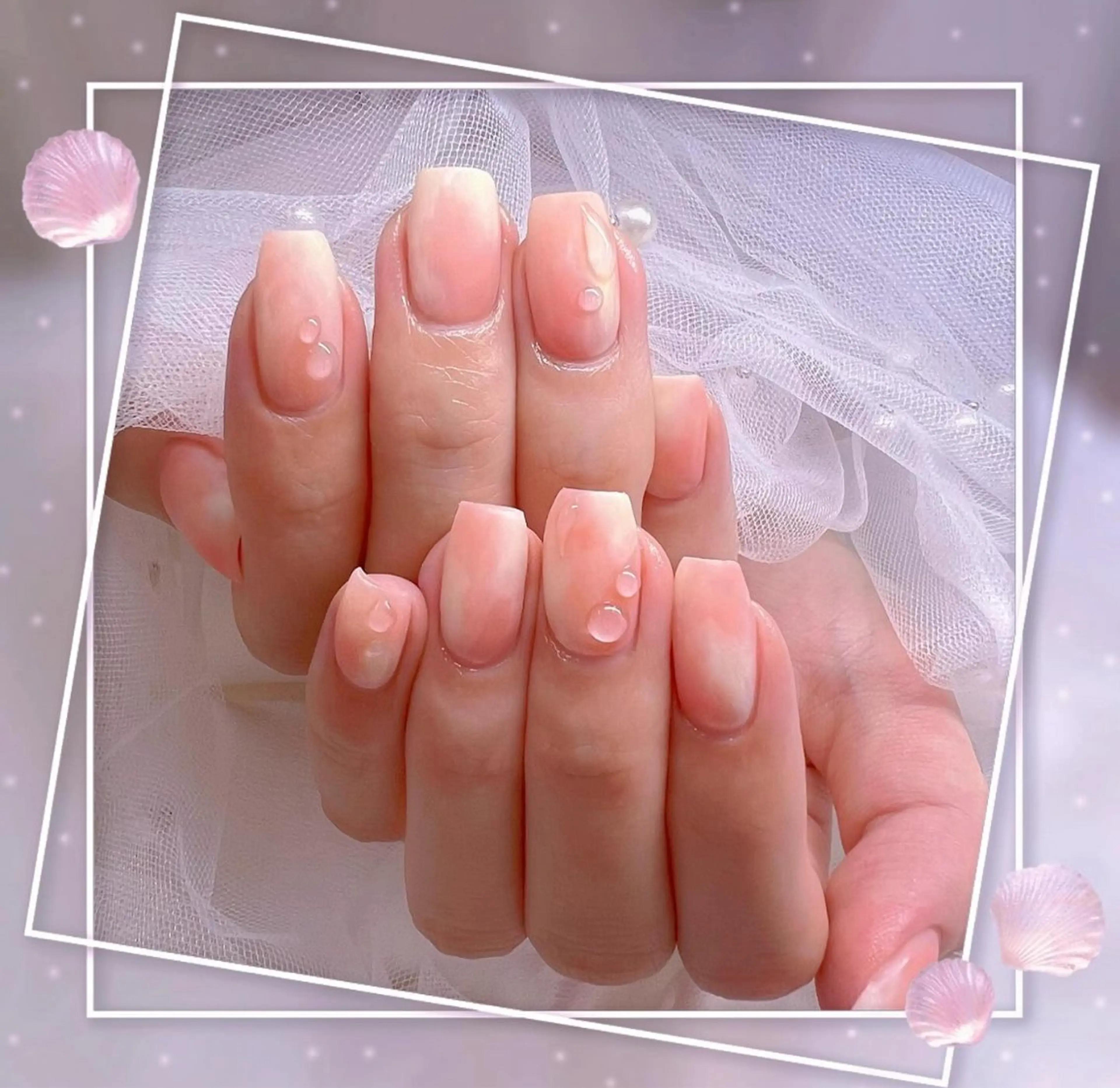 ネイル グラデーション マグネットネイル ピンク ワンホンネイル Chill Nailsalonのネイルデザイン