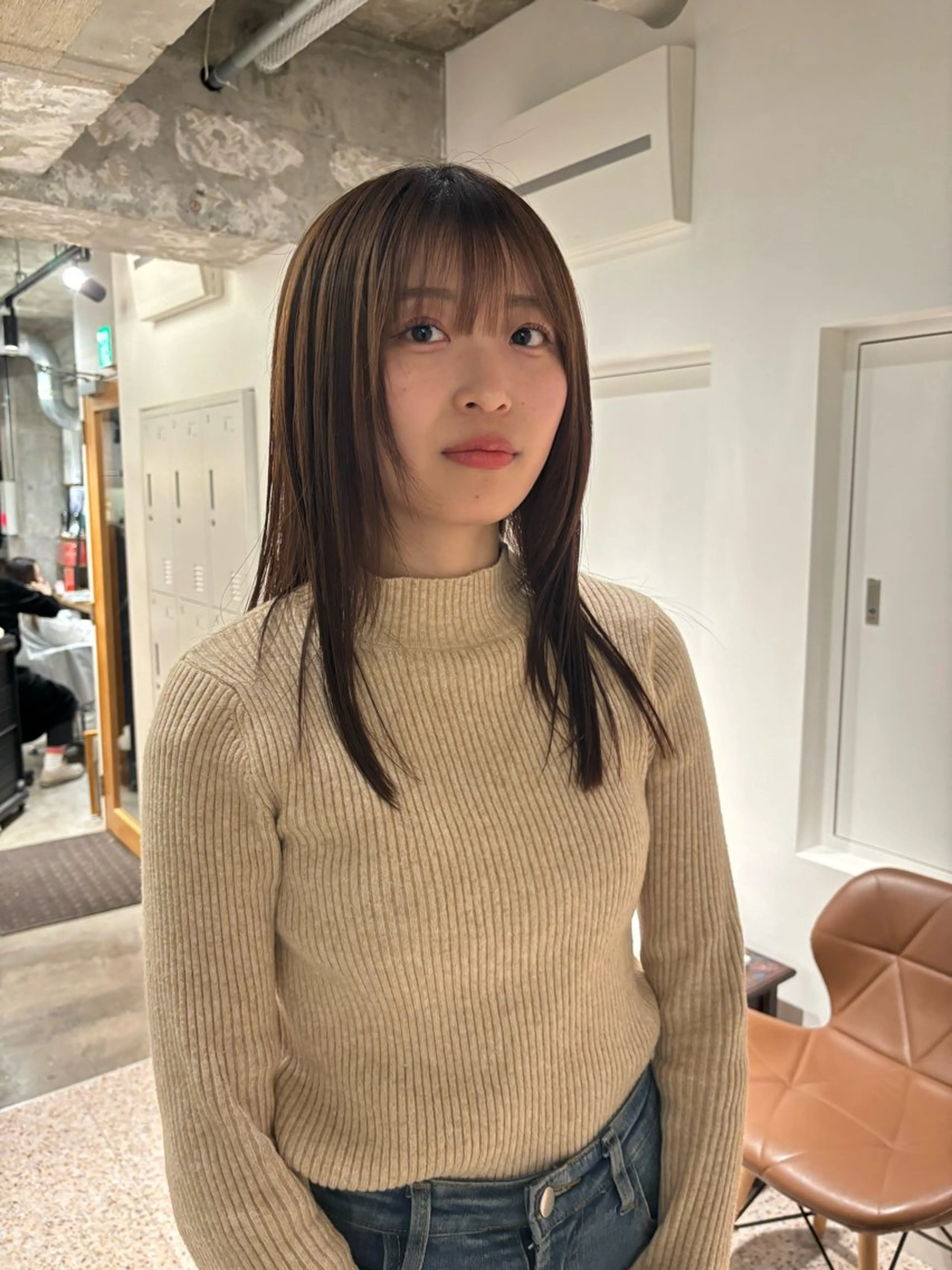 セミロング Tonukoa Rua所属・レディースモデル カット/中川翔太のヘアスタイル