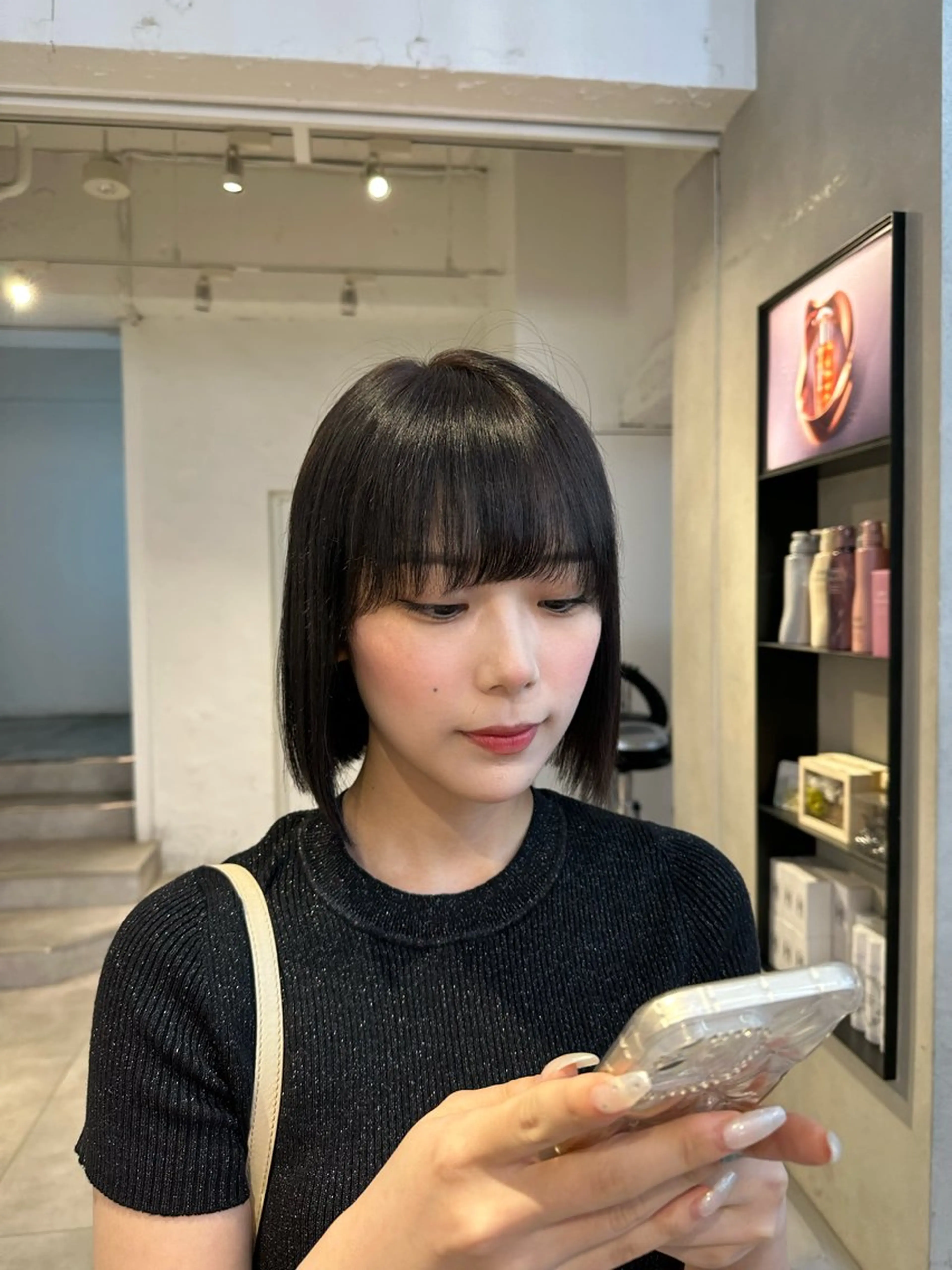 ミディアム カラー ヘアアレンジ ヘアカラー ハイトーン特化 pepe🎀のヘアスタイル