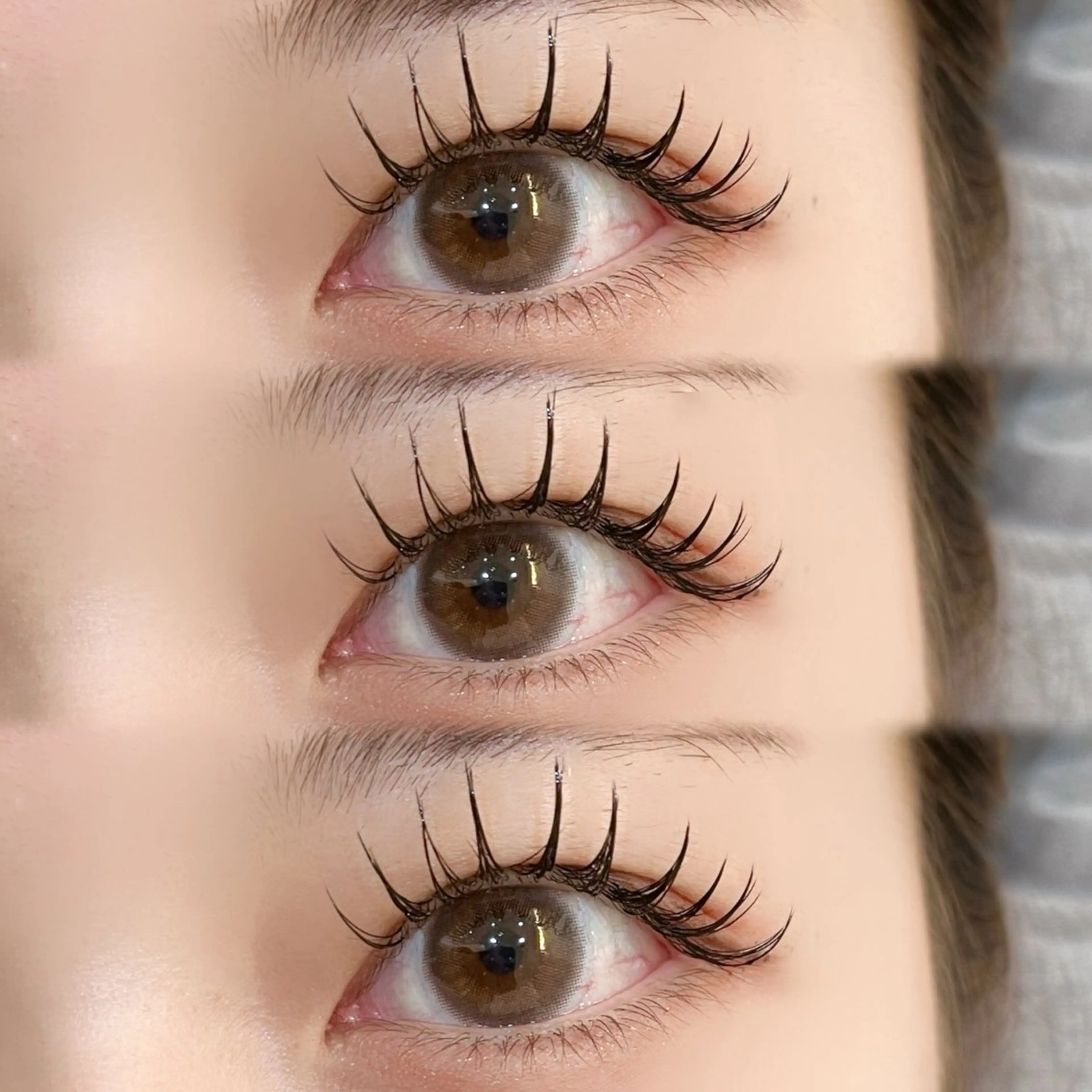 マツエク・マツパ Cカール フラットラッシュ 岡本葵子カットモデル ┊束感マツエクのマツエク・マツパデザイン