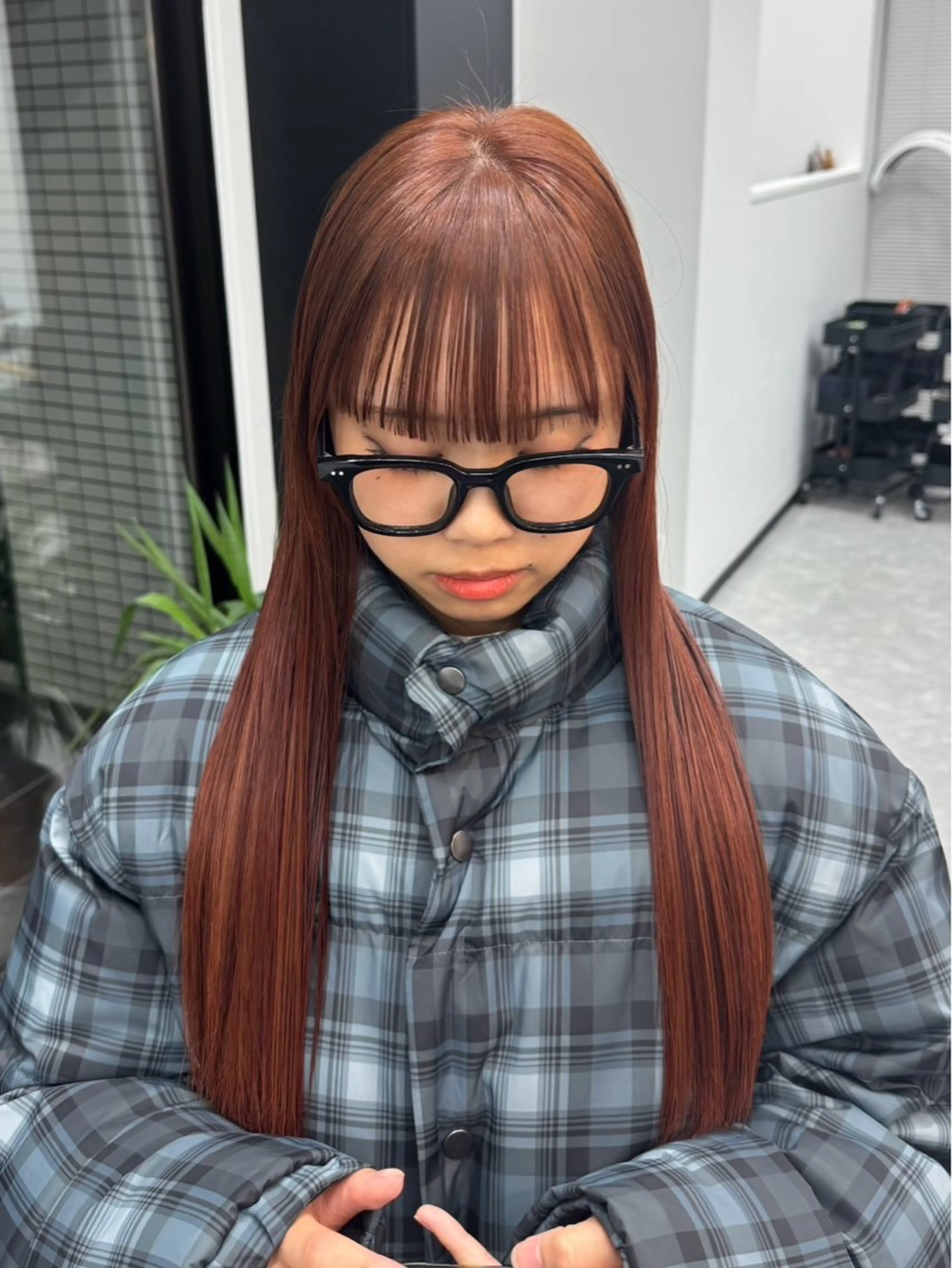 カット＋ブリーチなしダブルカラー🥣🍓の写真