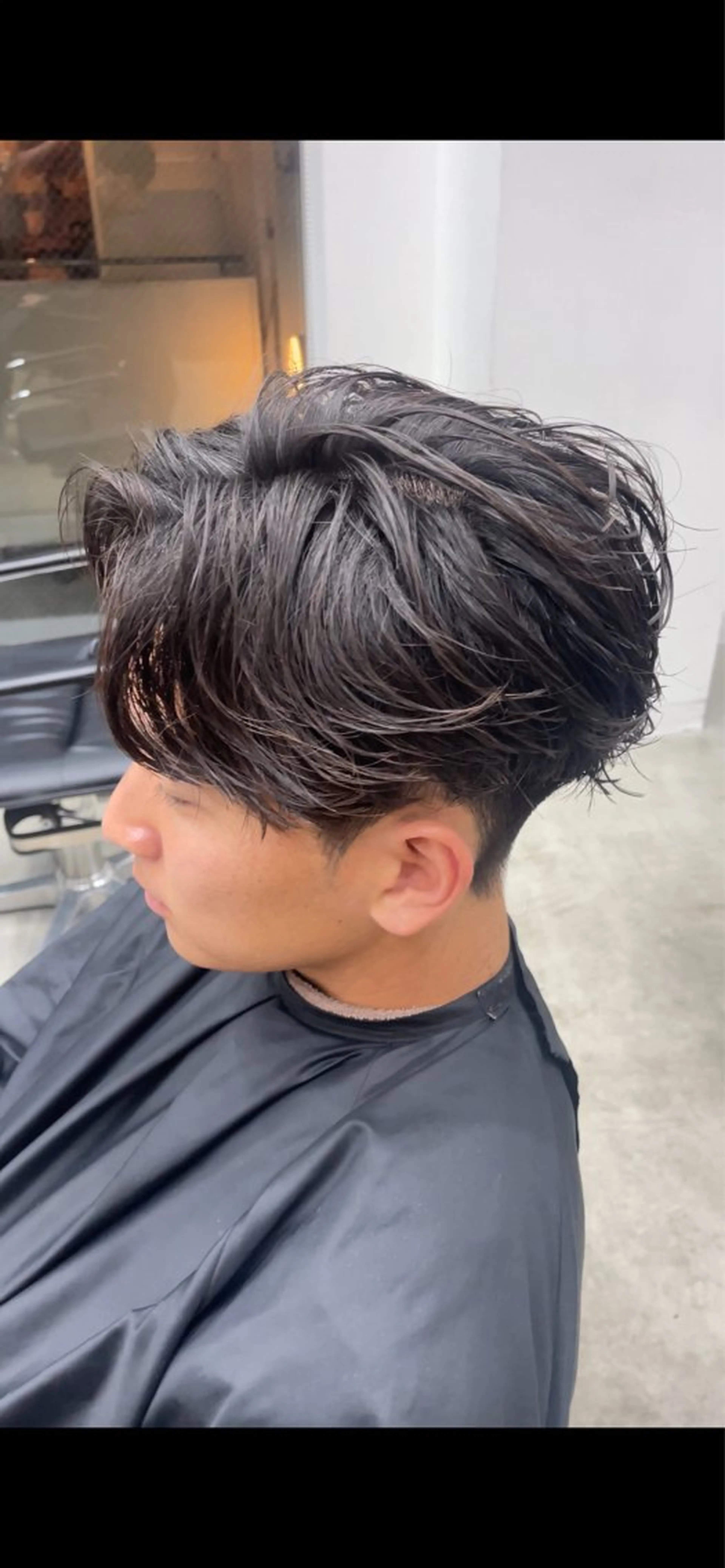 カット+フェザーパーマの写真