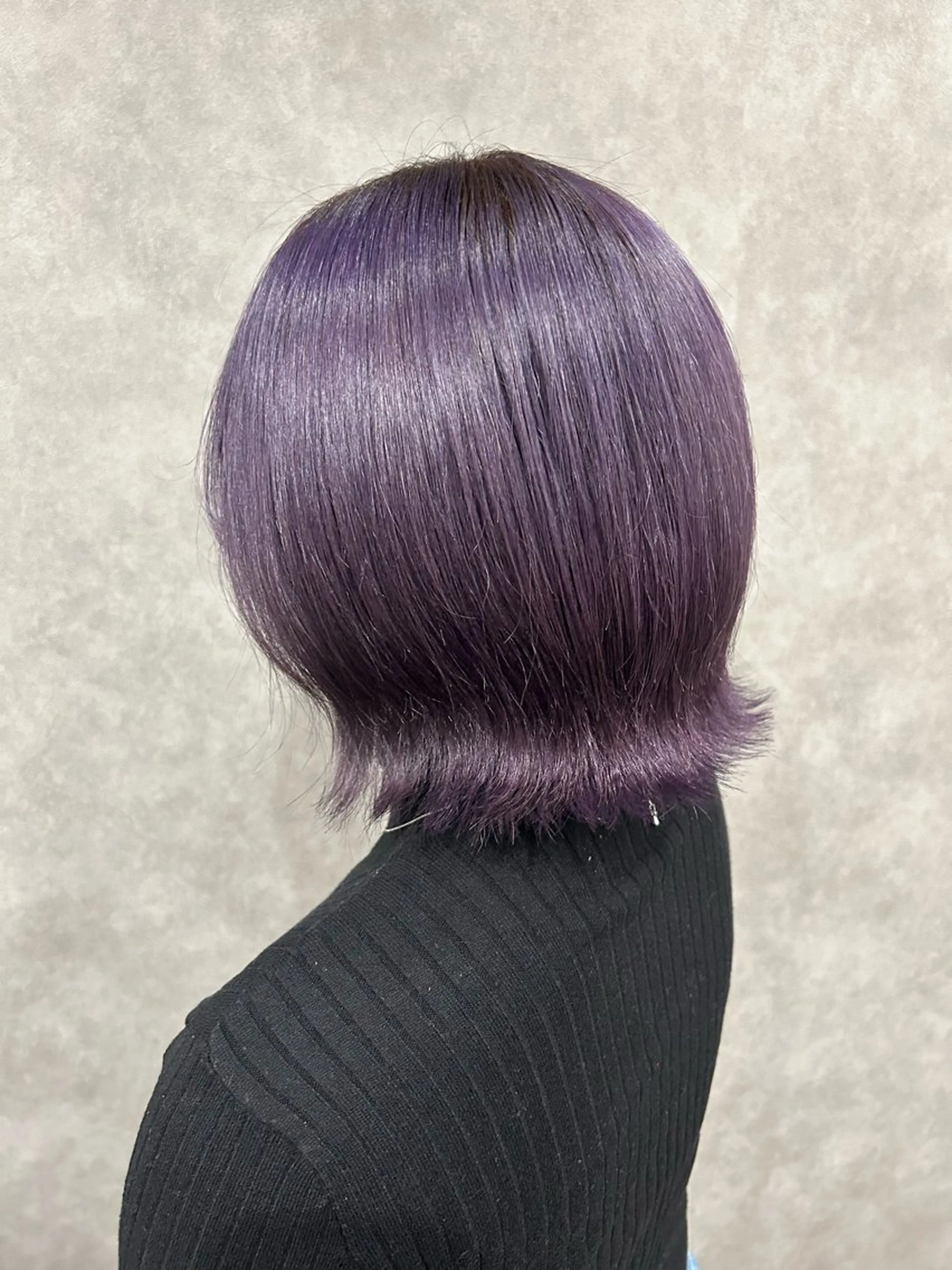 ミディアム カラー グレージュ パープルカラー パープルグレージュ ヘアカラー トリートメント 廣瀬 あずさのヘアスタイル