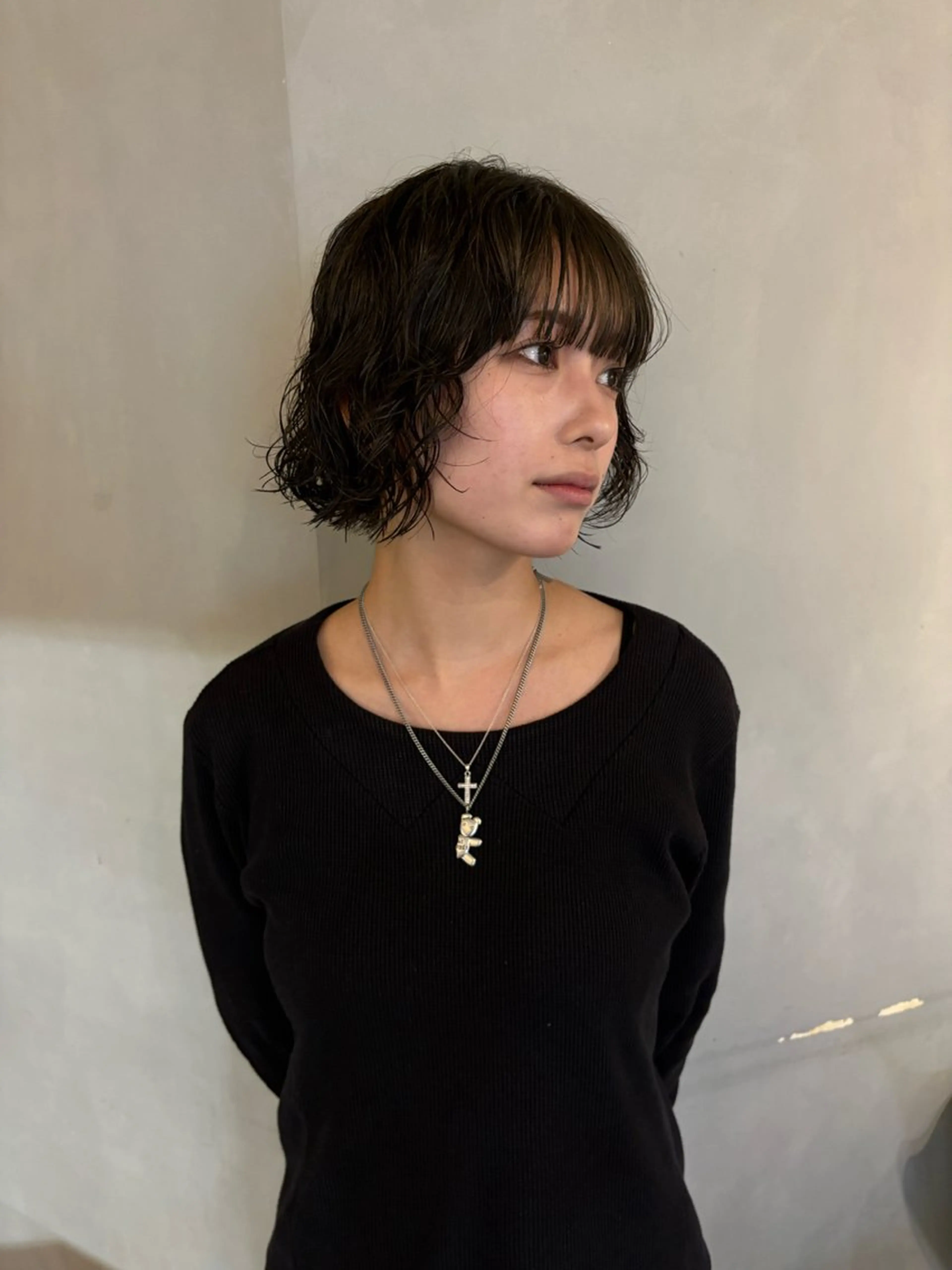 ショート カット パーマ パーマ/ボブ,ロング ヤマシタミウ🌀のヘアスタイル