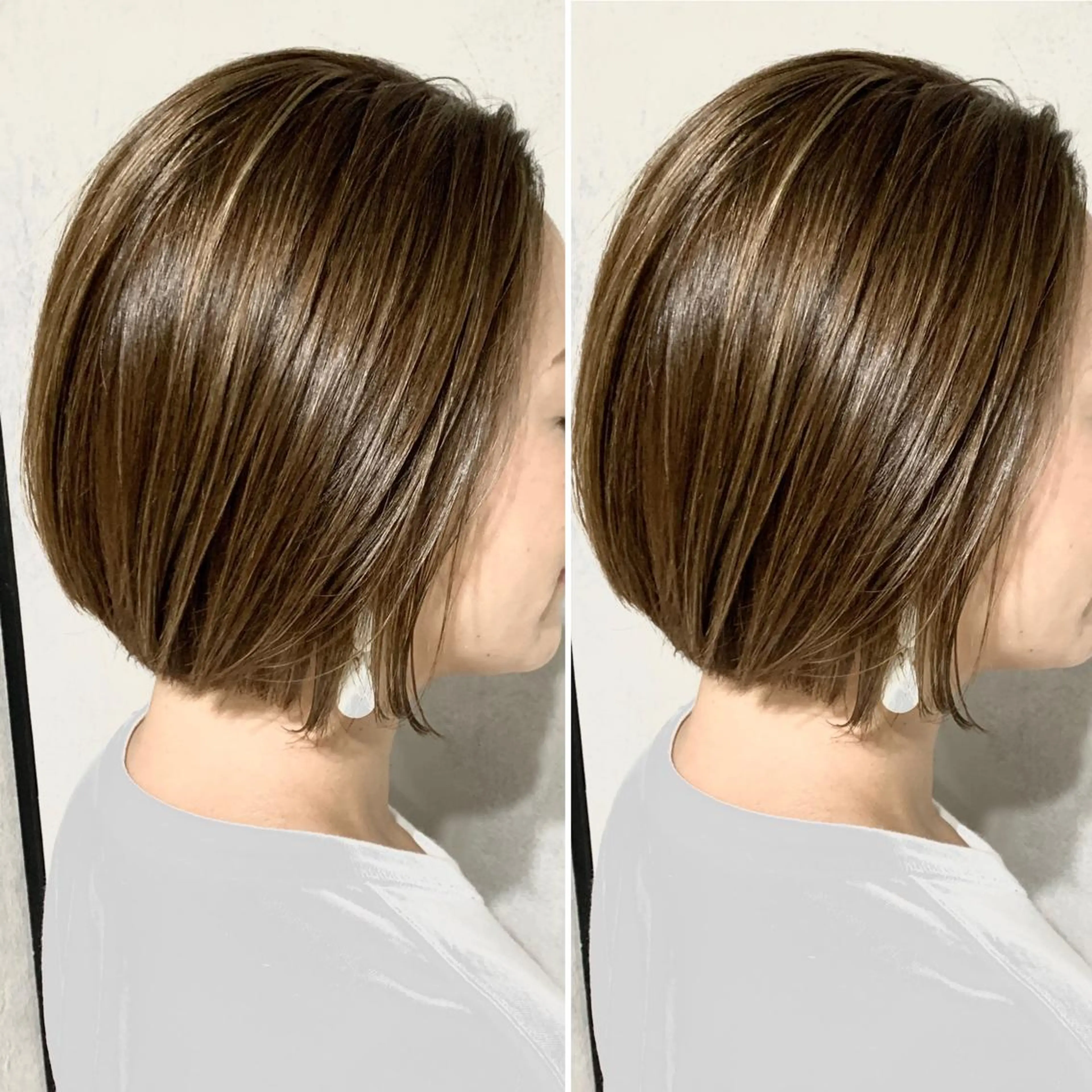 ショート カラー ハイライトカラー ハイライト ヘアカラー トリートメント 岡崎勇人/レイヤー/ 韓国/ケラチンTRのヘアスタイル