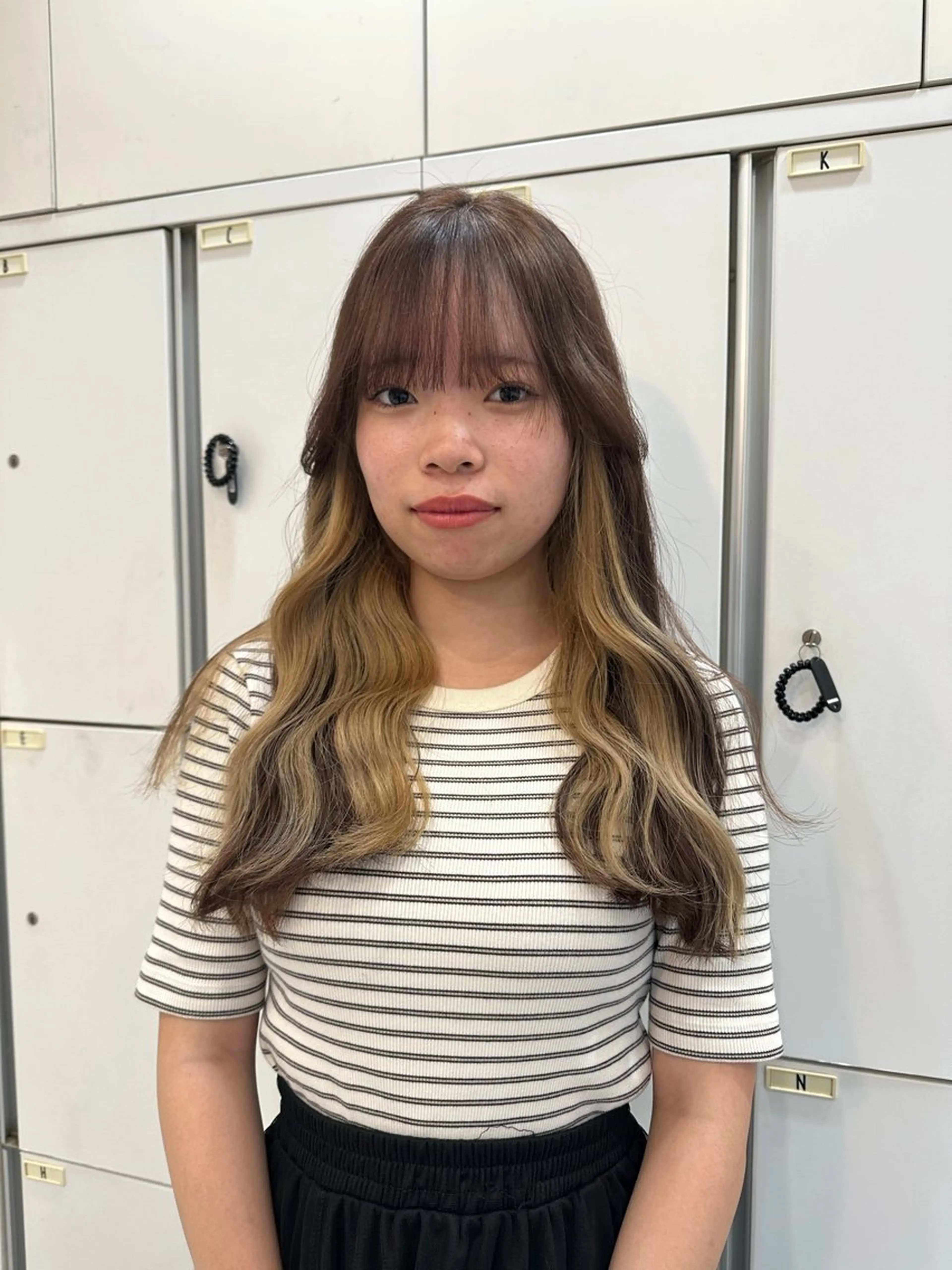 ロング カラー 髪質改善AUSTIN登戸所属・野村 一花 / 暖色 カラー / Wカラーのヘアスタイル