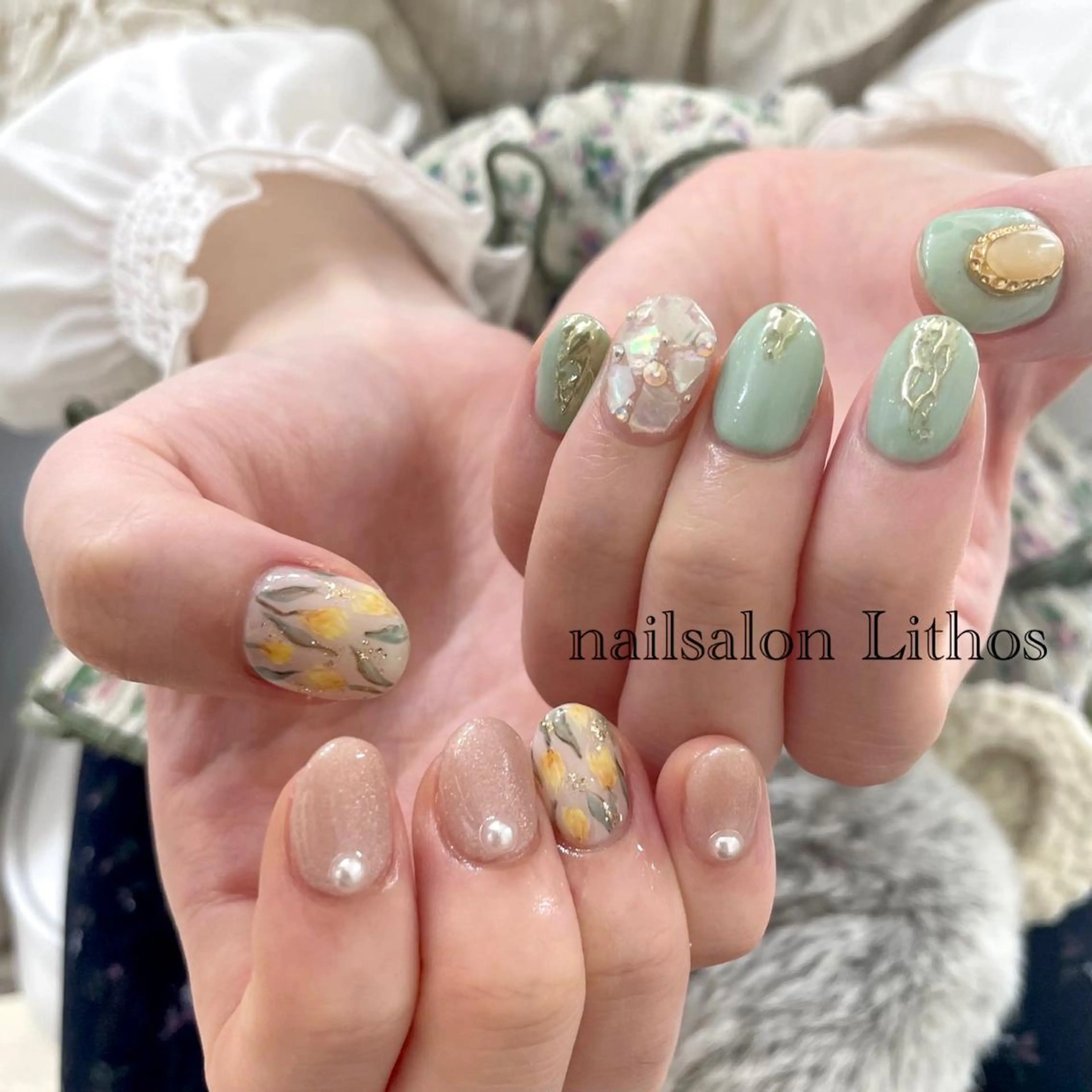 ネイル アートネイル ハンドネイル nailsalon Lithos所属・nailsalon Recontreのネイルデザイン