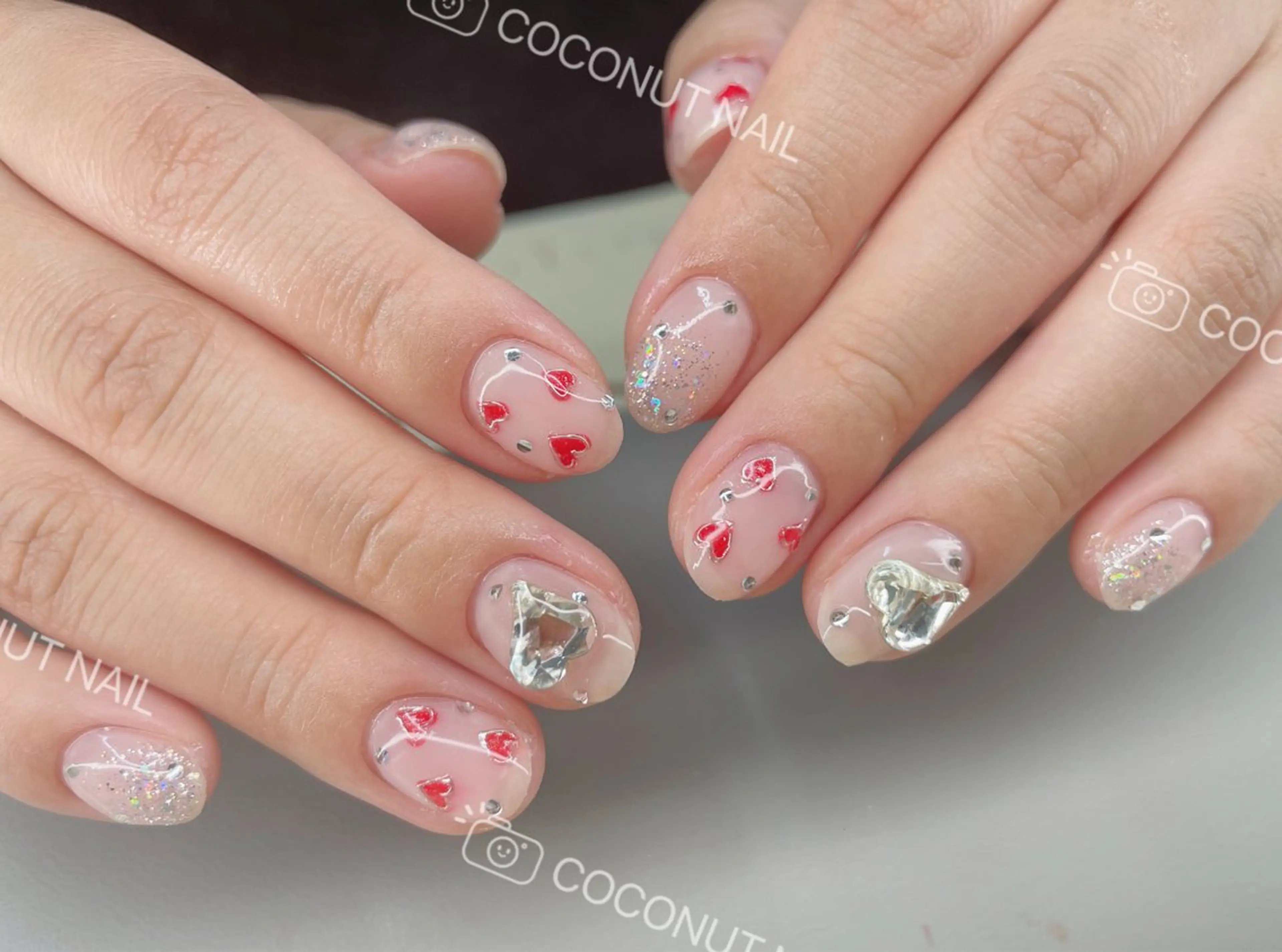 ネイル ハンドネイル 神田 ココナッツのネイルデザイン
