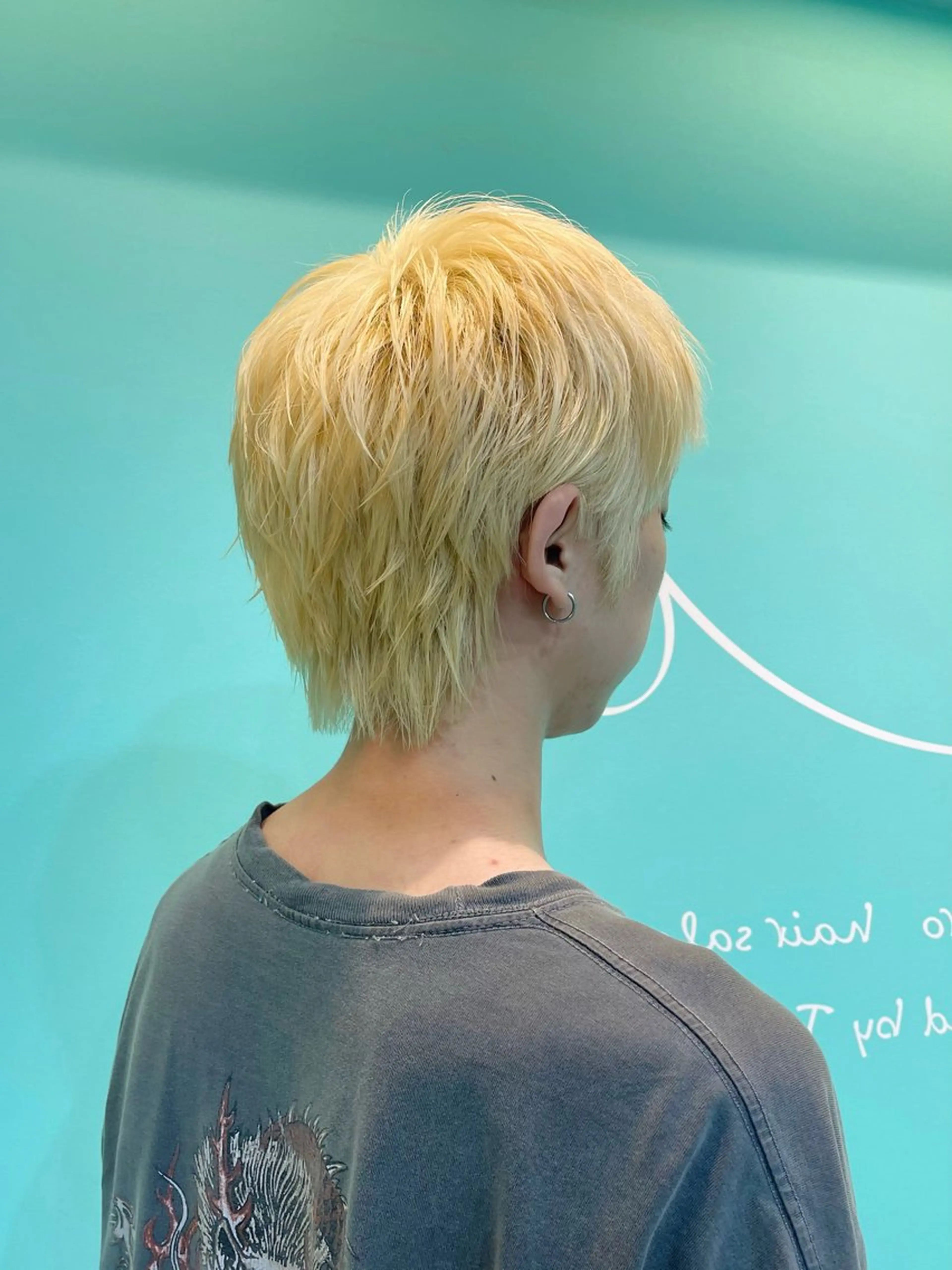 カラー メンズ カット ヘアカラー mana/メンズ/ ヘアセット/ブリーチのヘアスタイル