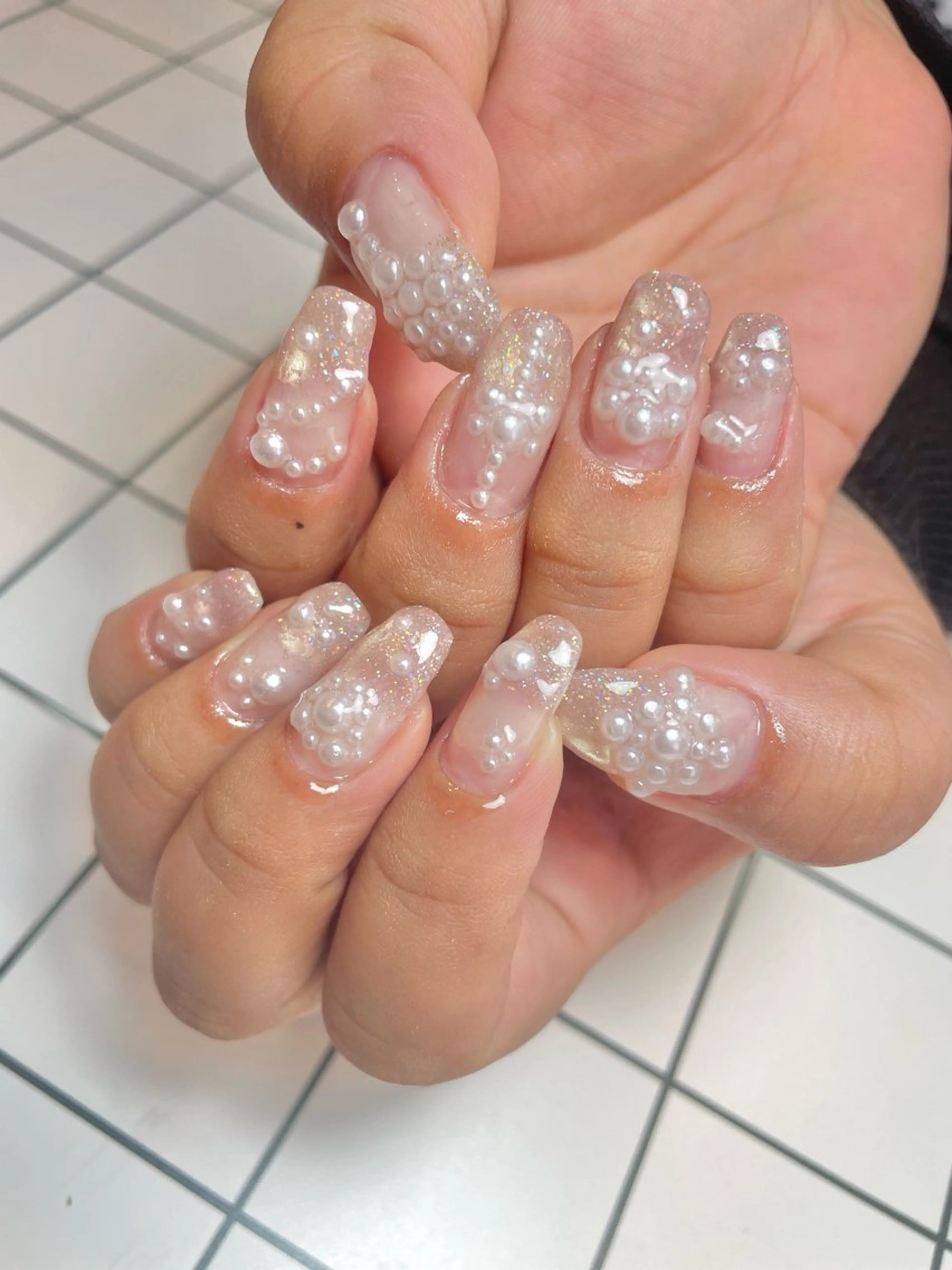 ネイル ラメ(グリッター) マグネットネイル nail salon POPPYのネイルデザイン