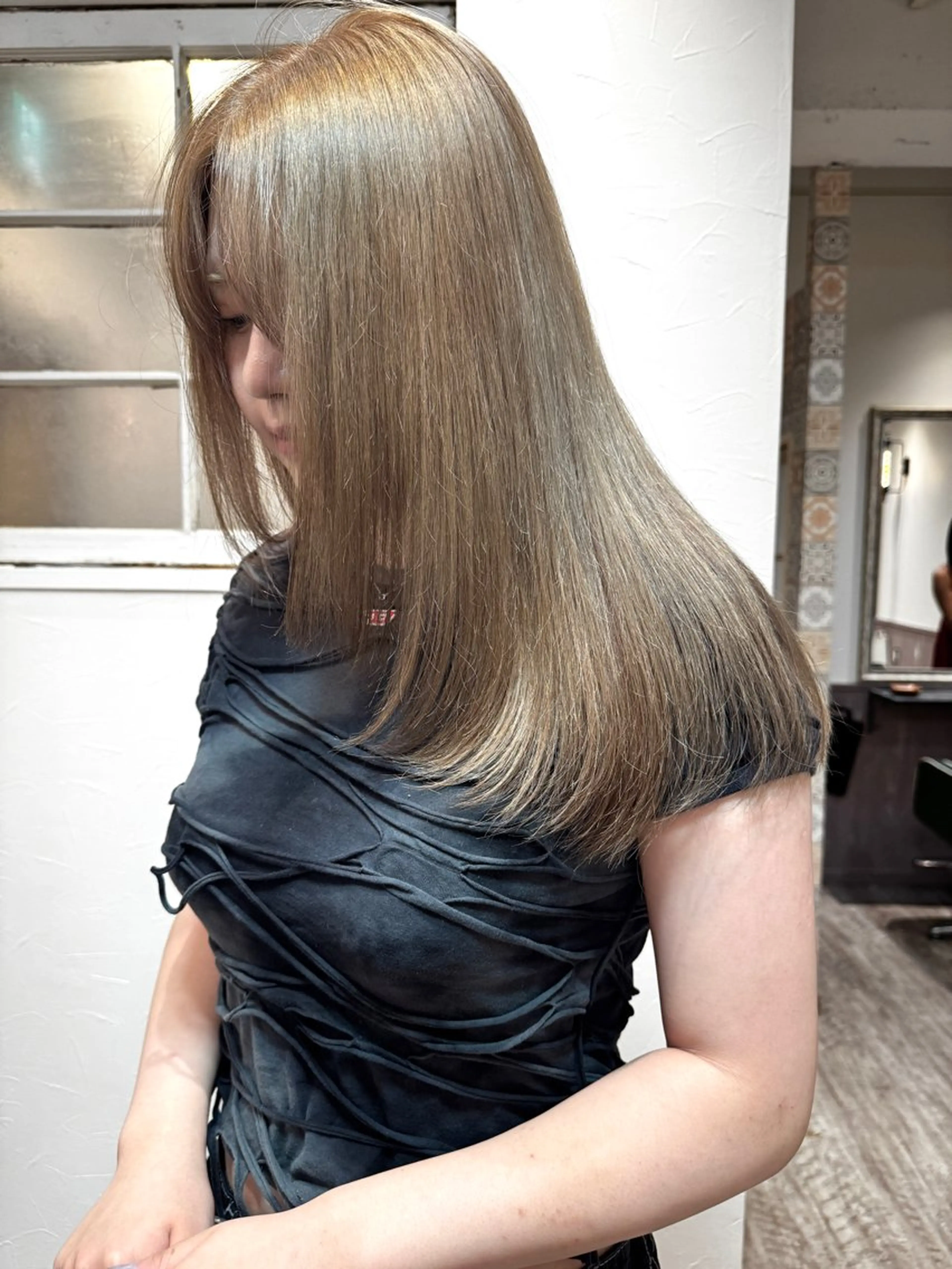 ロング カラー ヘアカラー トリートメント 矢場町/ダブルカラー /レイヤー/アリサのヘアスタイル