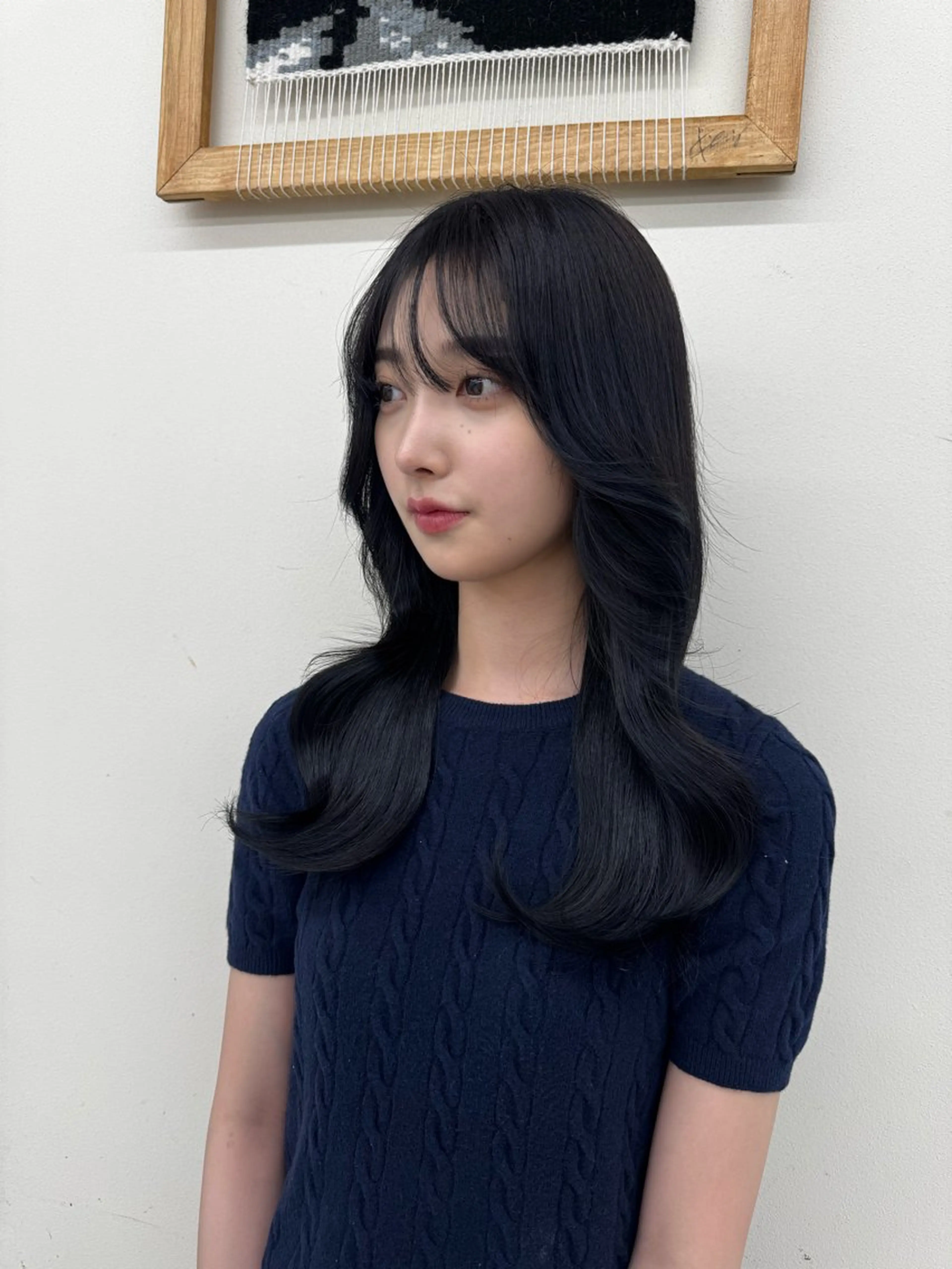 セミロング カラー アッシュ アッシュグレー アッシュグレージュ 透明感カラー グレージュ ヘアカラー 髪質改善🫧 カラー特化/Hinaのヘアスタイル