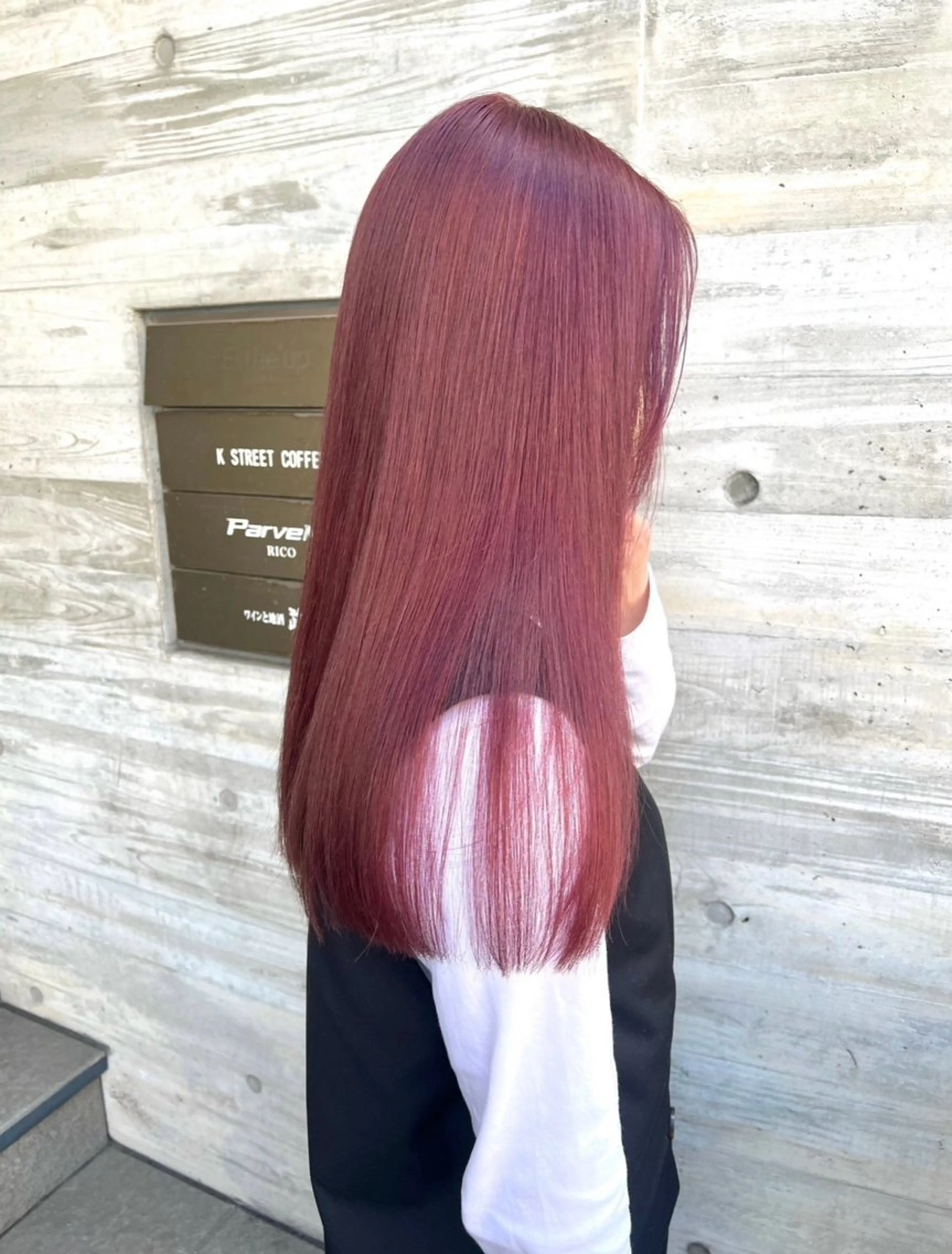 ロング カラー カット ヘアカラー ParveMix🎀 稲垣詞葉のヘアスタイル