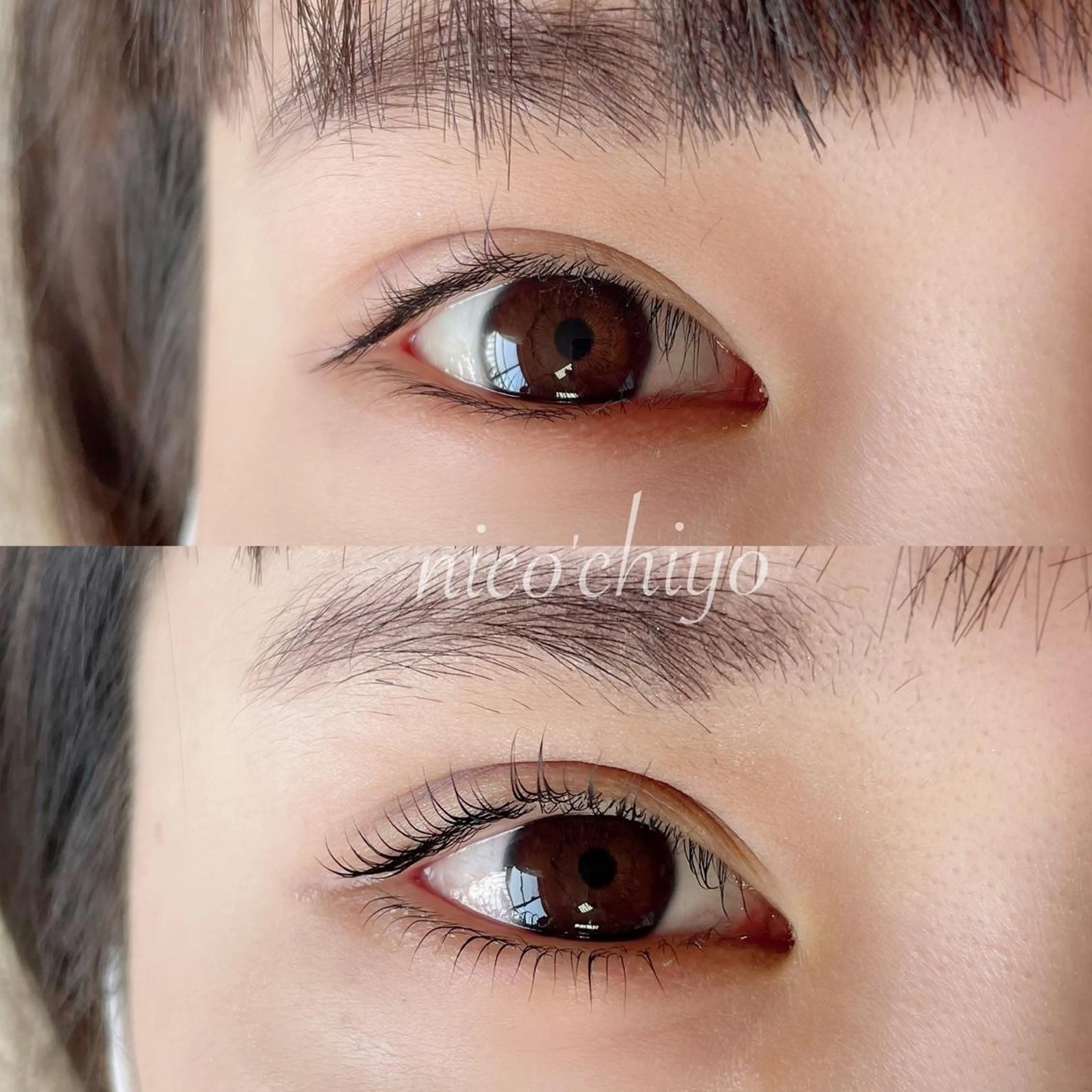 《ミニモ限定メニュー》まつ毛パーマ(上まつ毛)+アイシャンプー+まつ毛育毛トリートメントの写真