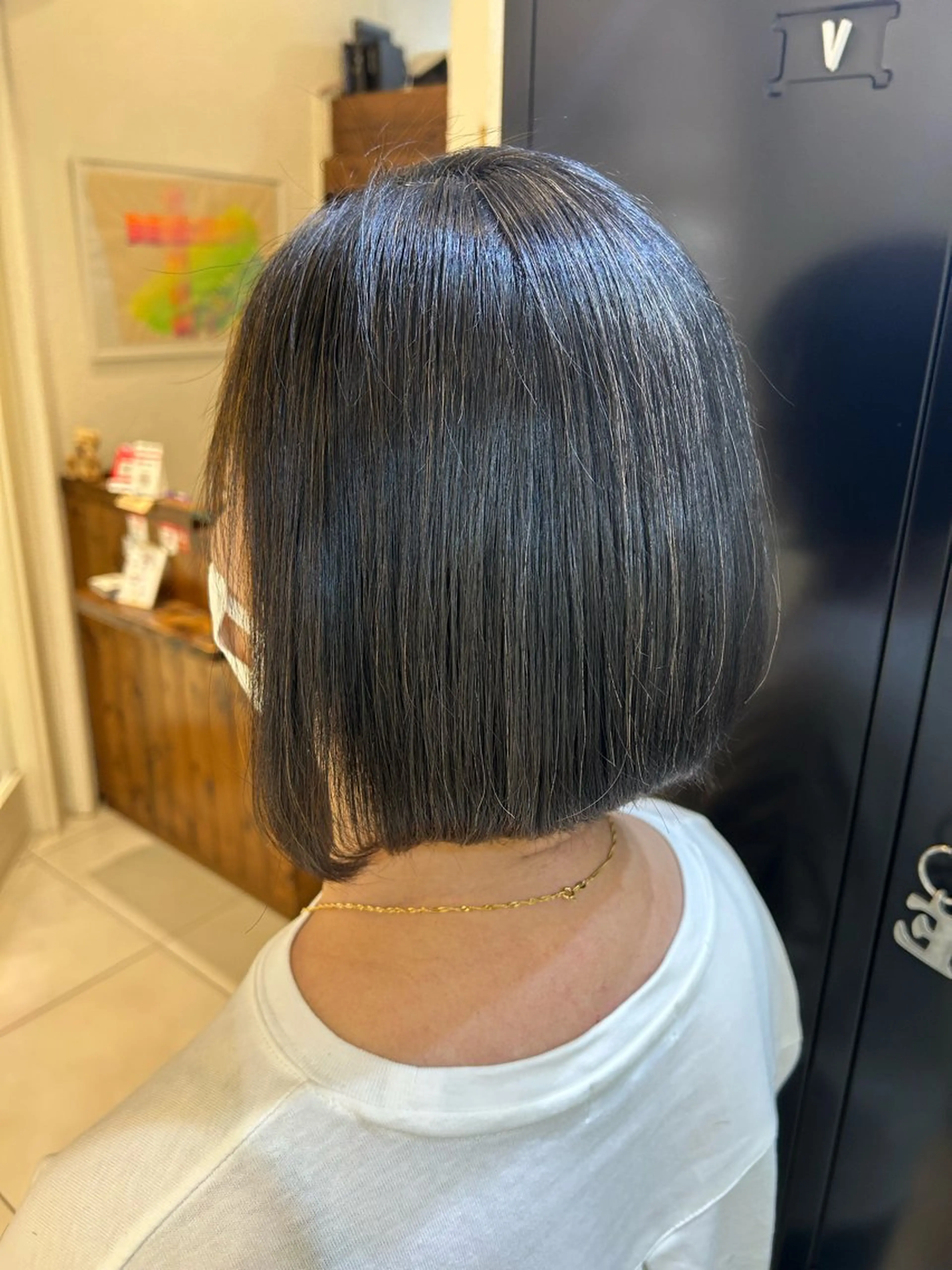 ショート パーマ カット 縮毛矯正 トリートメント 艶質改善/縮毛矯正 ササキナツミのヘアスタイル