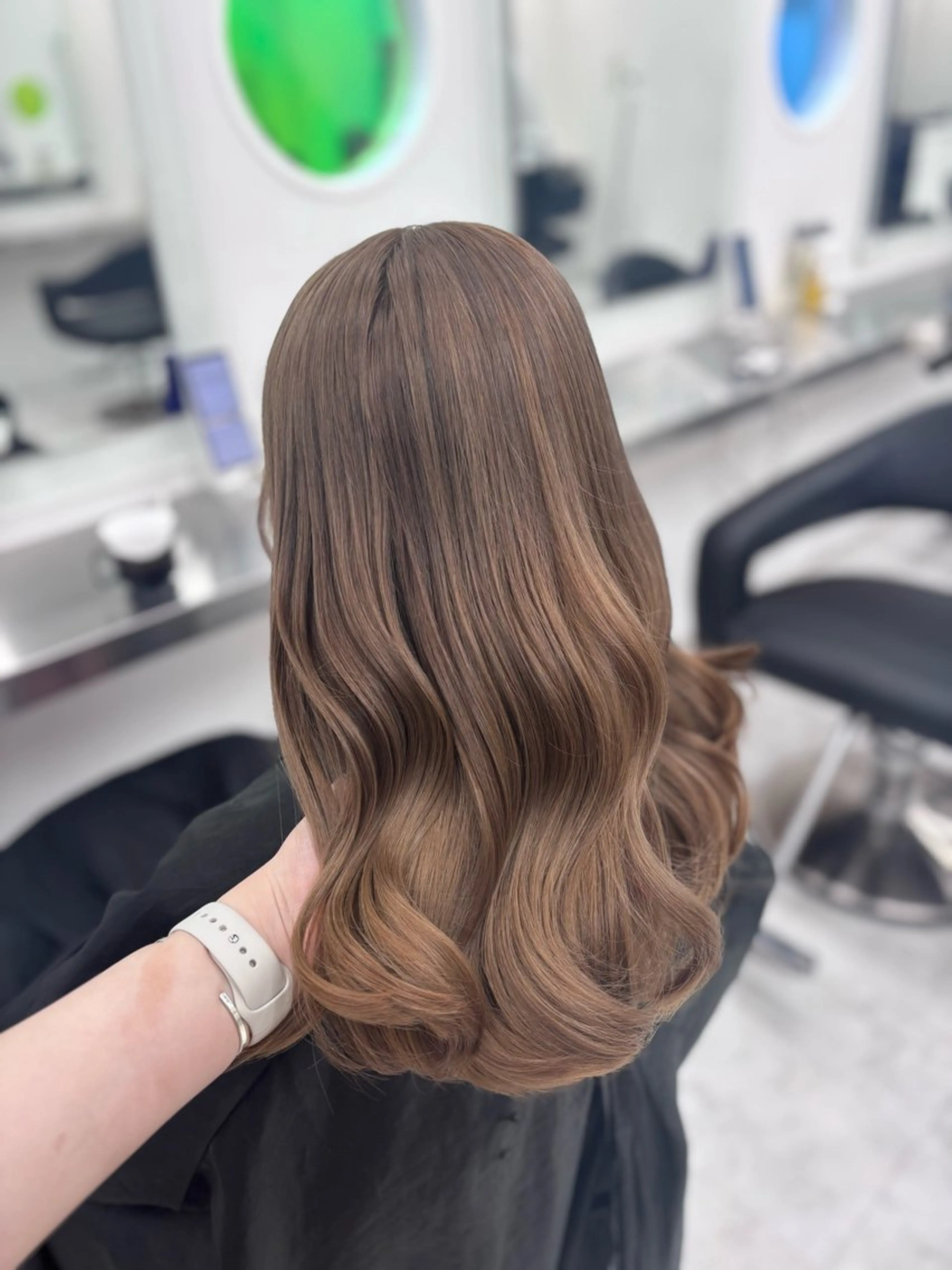 ロング カラー ヘアカラー トリートメント 韓国風暗髪ヘア🤍 🫧MIREIのヘアスタイル