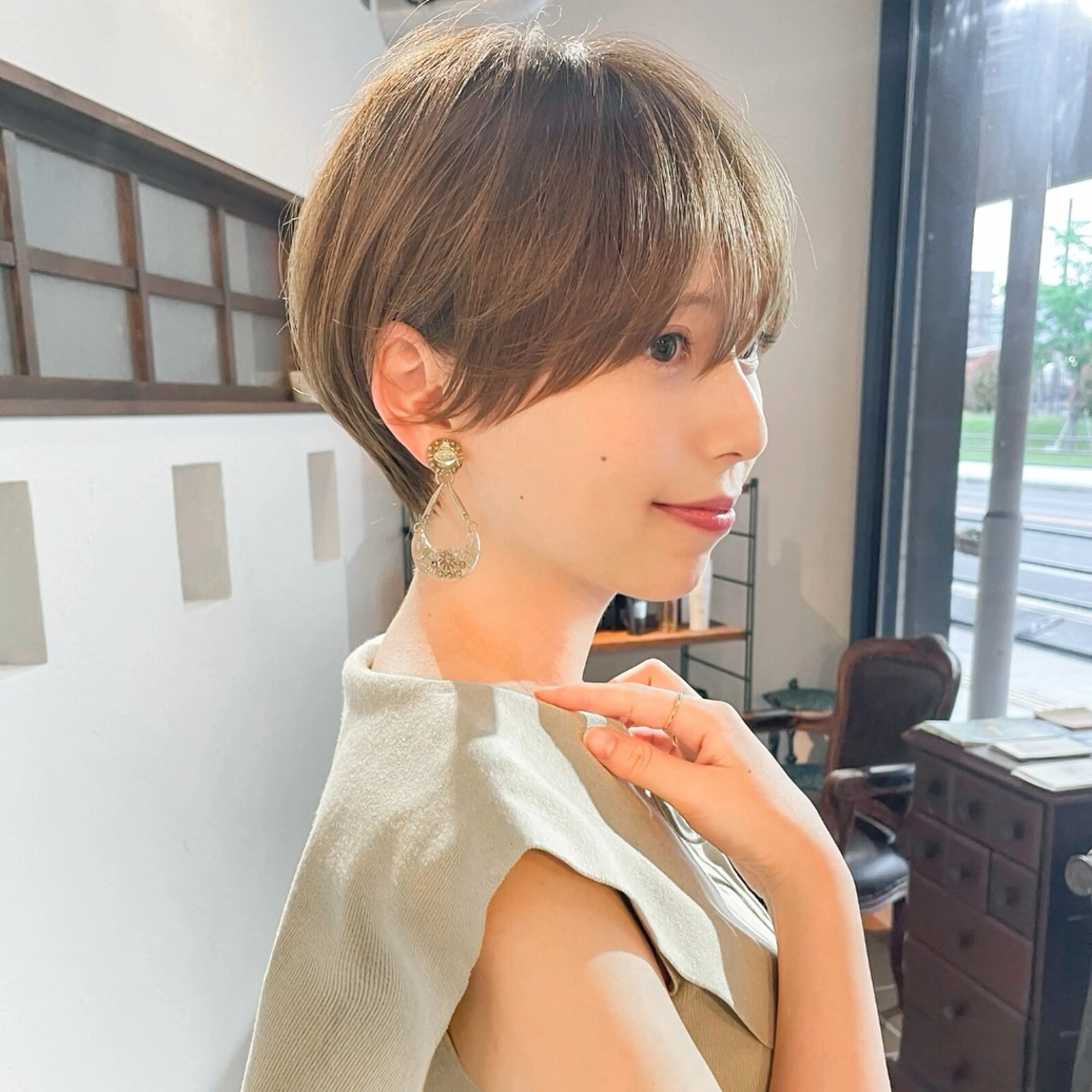ショート パーマ 奥原 考康のヘアスタイル