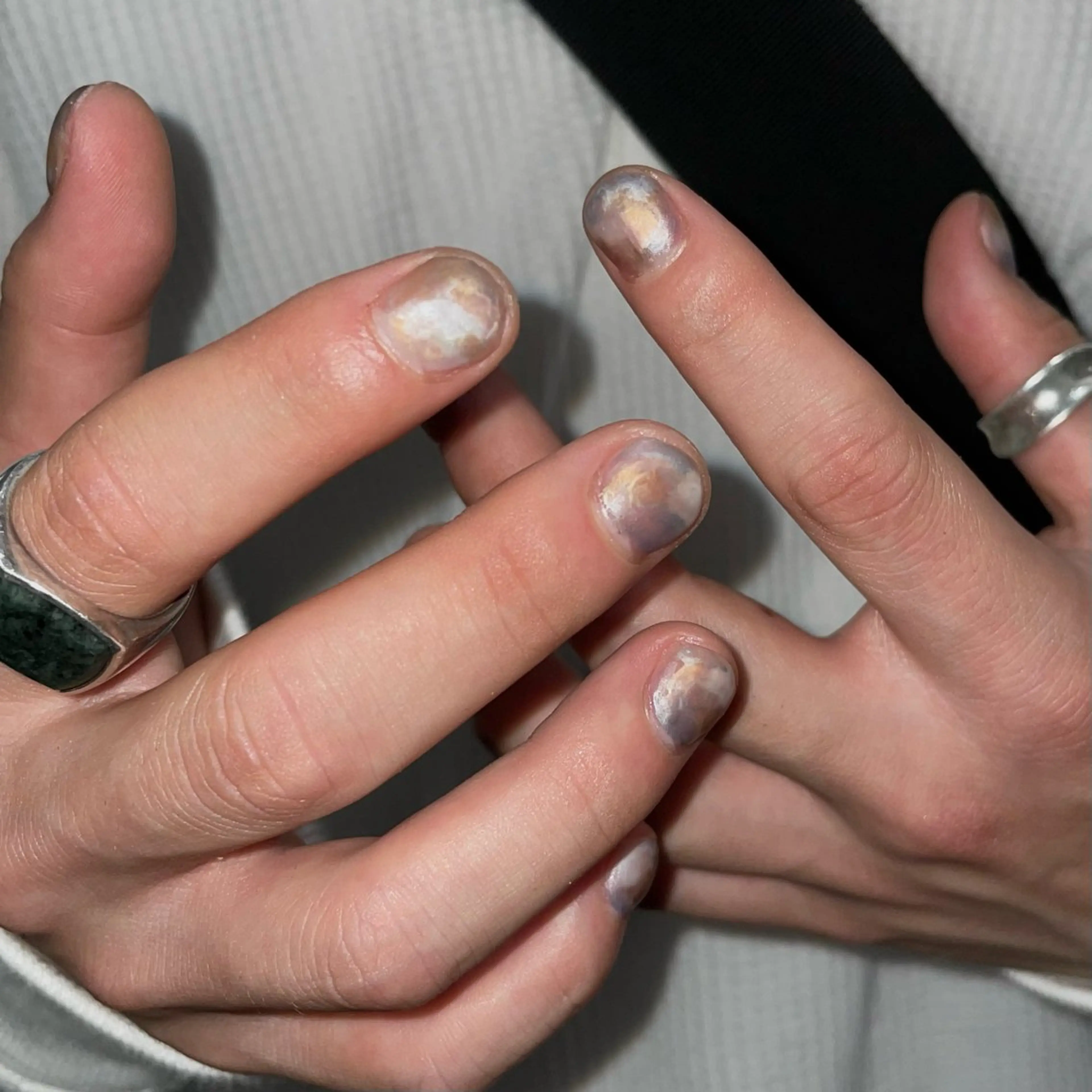 ネイル メンズネイル ハンドネイル カメレオン京橋🌻 草葉由佳のネイルデザイン