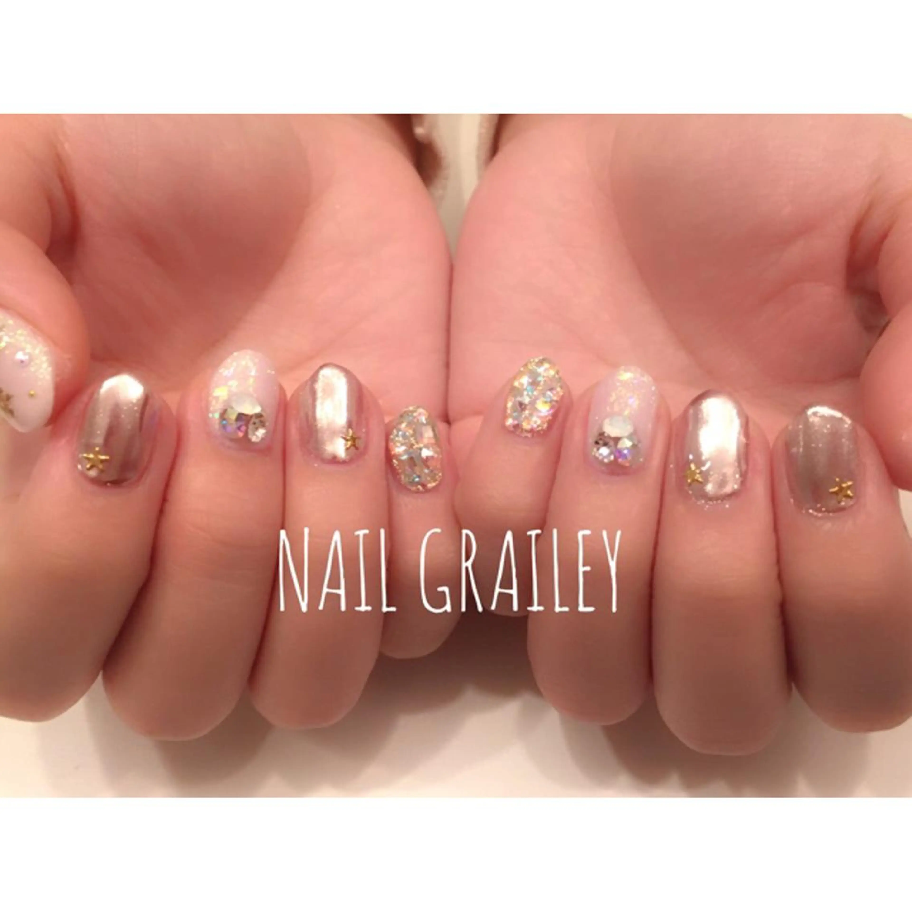 ネイル ストーンネイル nail makoのネイルデザイン