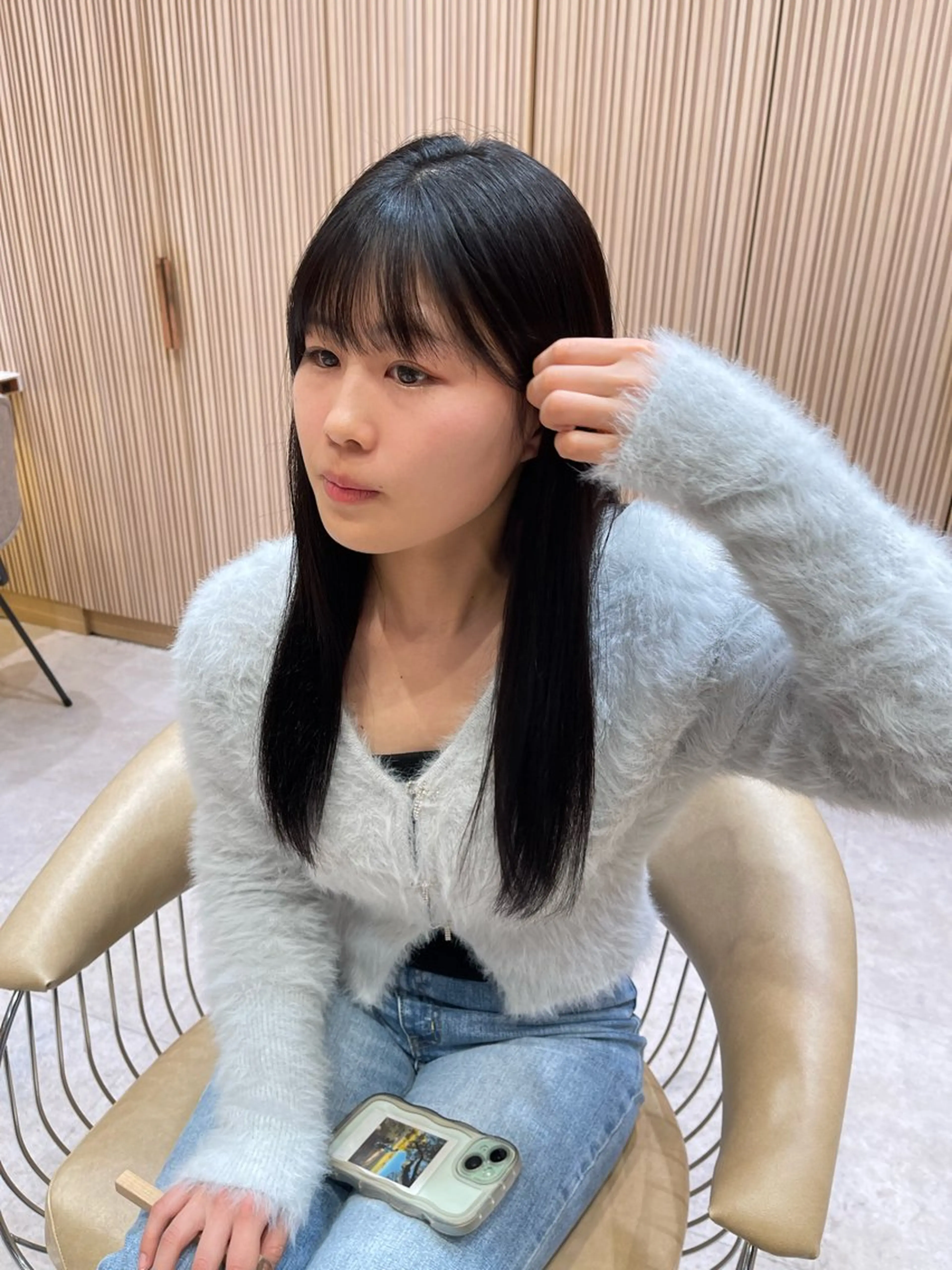 ロング カラー ヘアカラー 縮毛矯正 竹田 真梨子のヘアスタイル