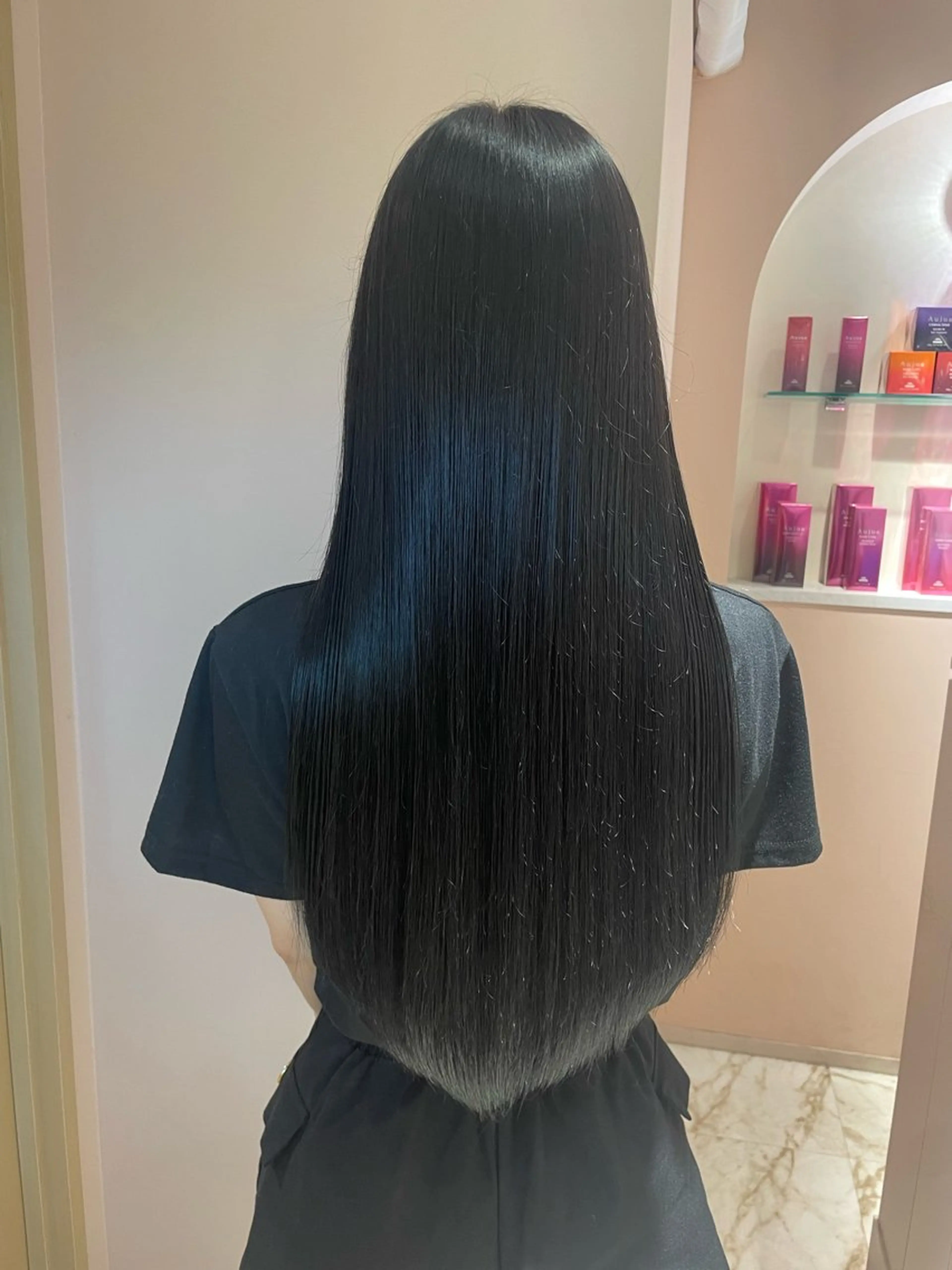 ロング カット ヘアカラー トリートメント ヘッドスパ マホ/日吉/髪質改善 /レイヤー/ガーリーのヘアスタイル