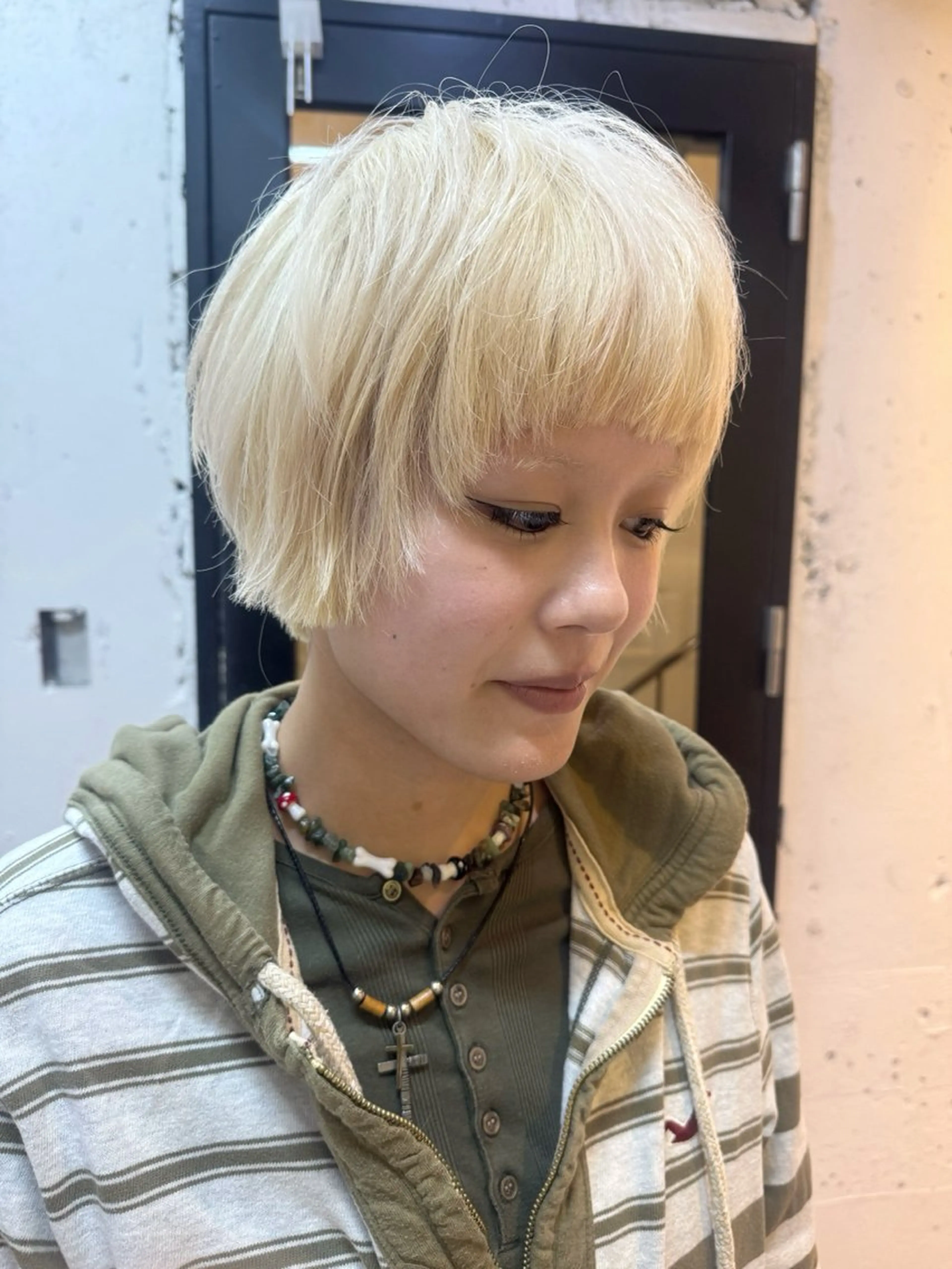 ショート カラー 🎈馬場佑馬/ スパイラルパーマ🎈のヘアスタイル