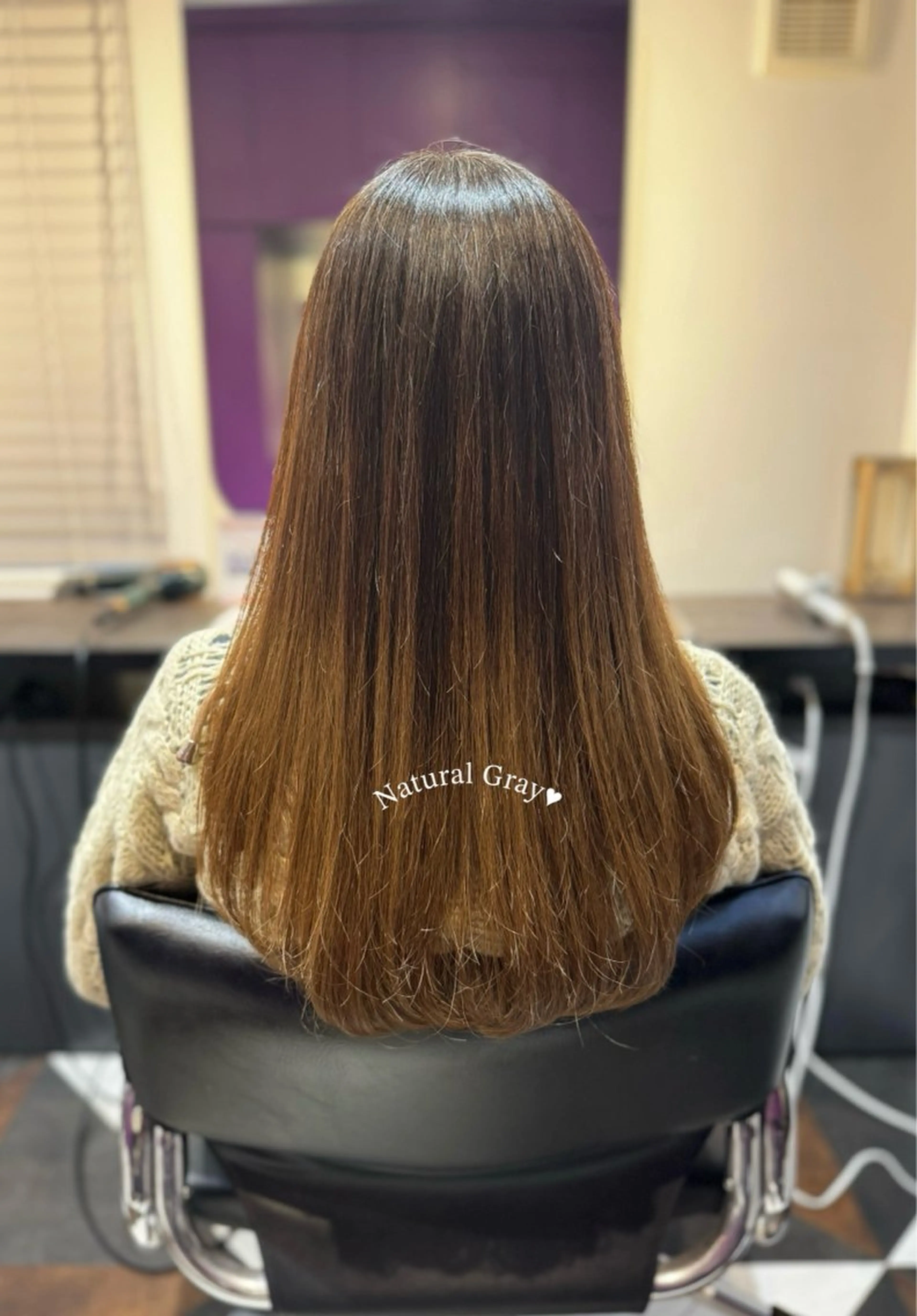 ロング カラー ヘアカラー トリートメント APHRODITE GINZA 日本橋人形町所属・🤍うる艶カラー🤍 たむら みなみ 東京のヘアスタイル