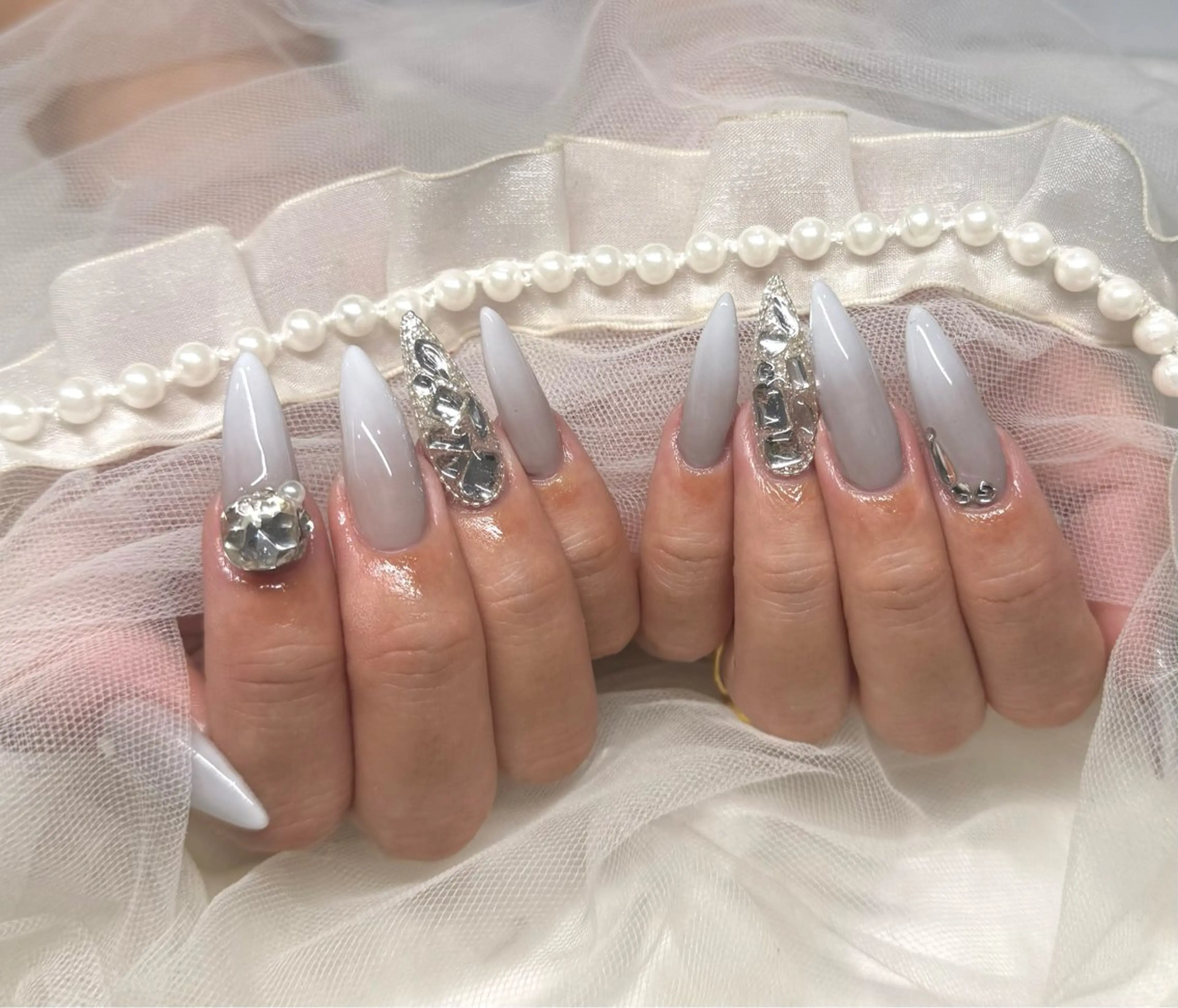 ネイル 持ち込み ハンドネイル peTiT ✨️ yuzuki💞🫧のネイルデザイン