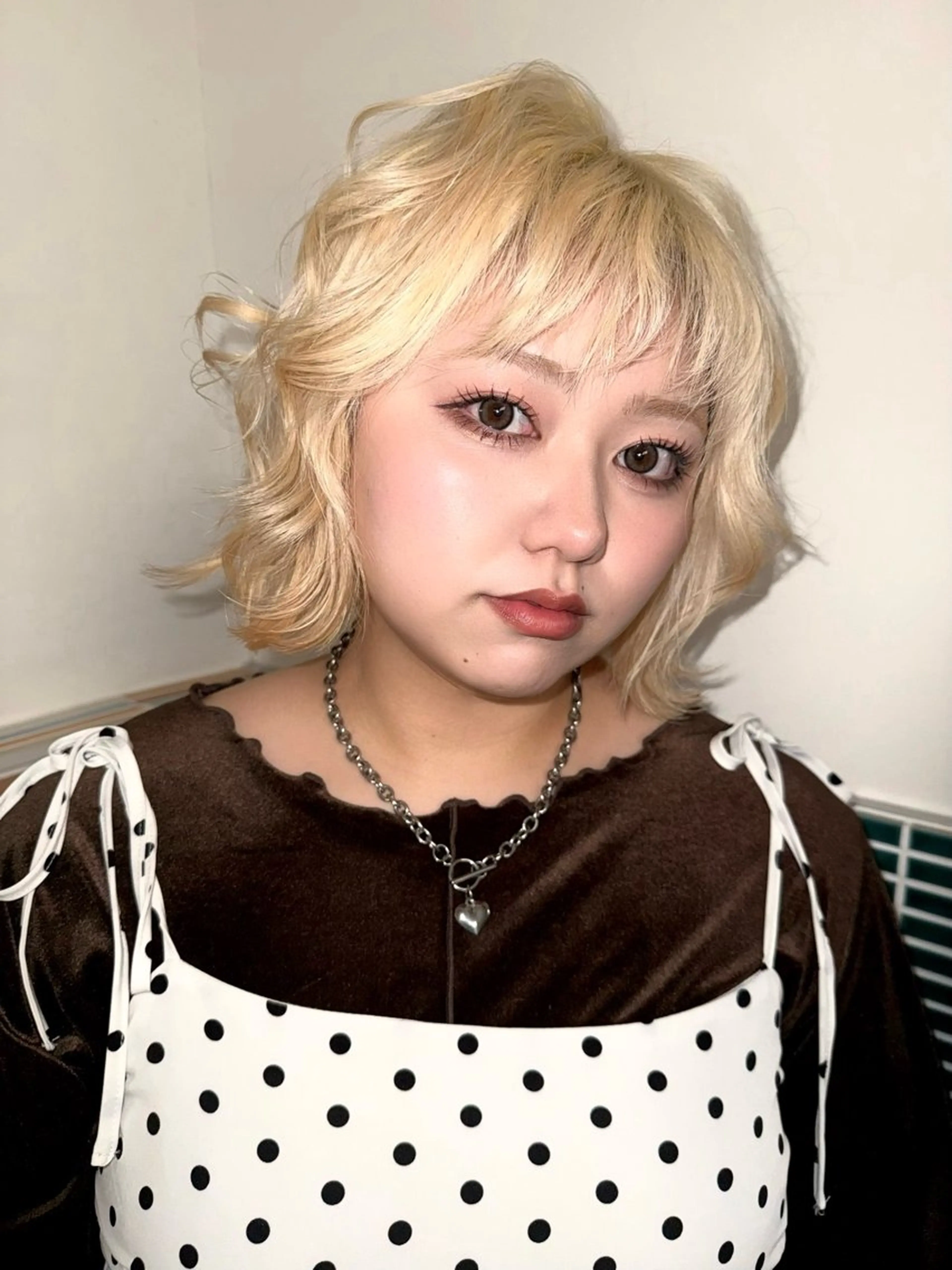 ミディアム カラー ヘアカラー カラー特化/ブリーチ 梅田中崎町/あかりのヘアスタイル