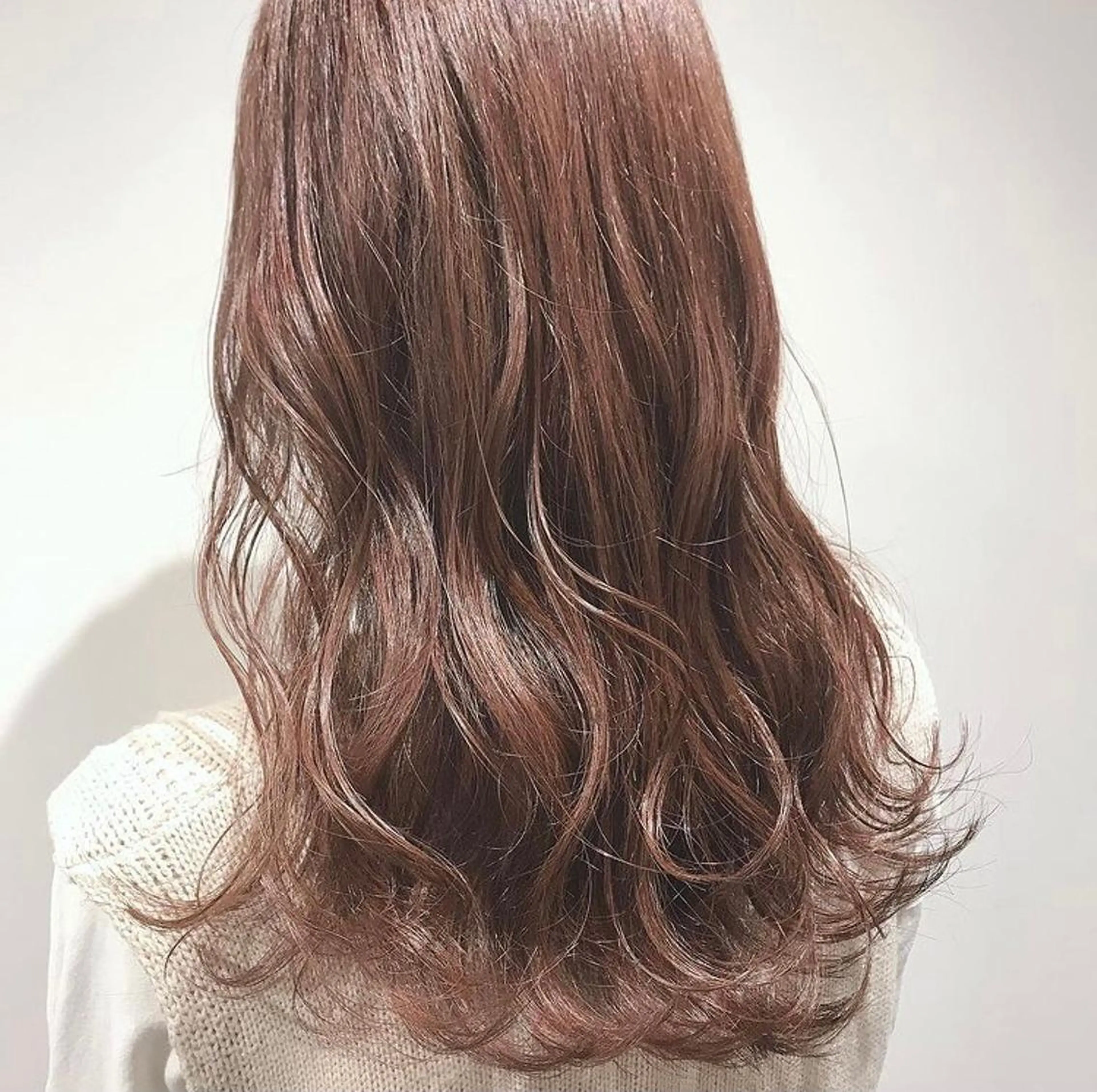 ロング カラー ブラウンカラー ピンクカラー 髪質改善/ ツヤ髪カラー/高井のヘアスタイル