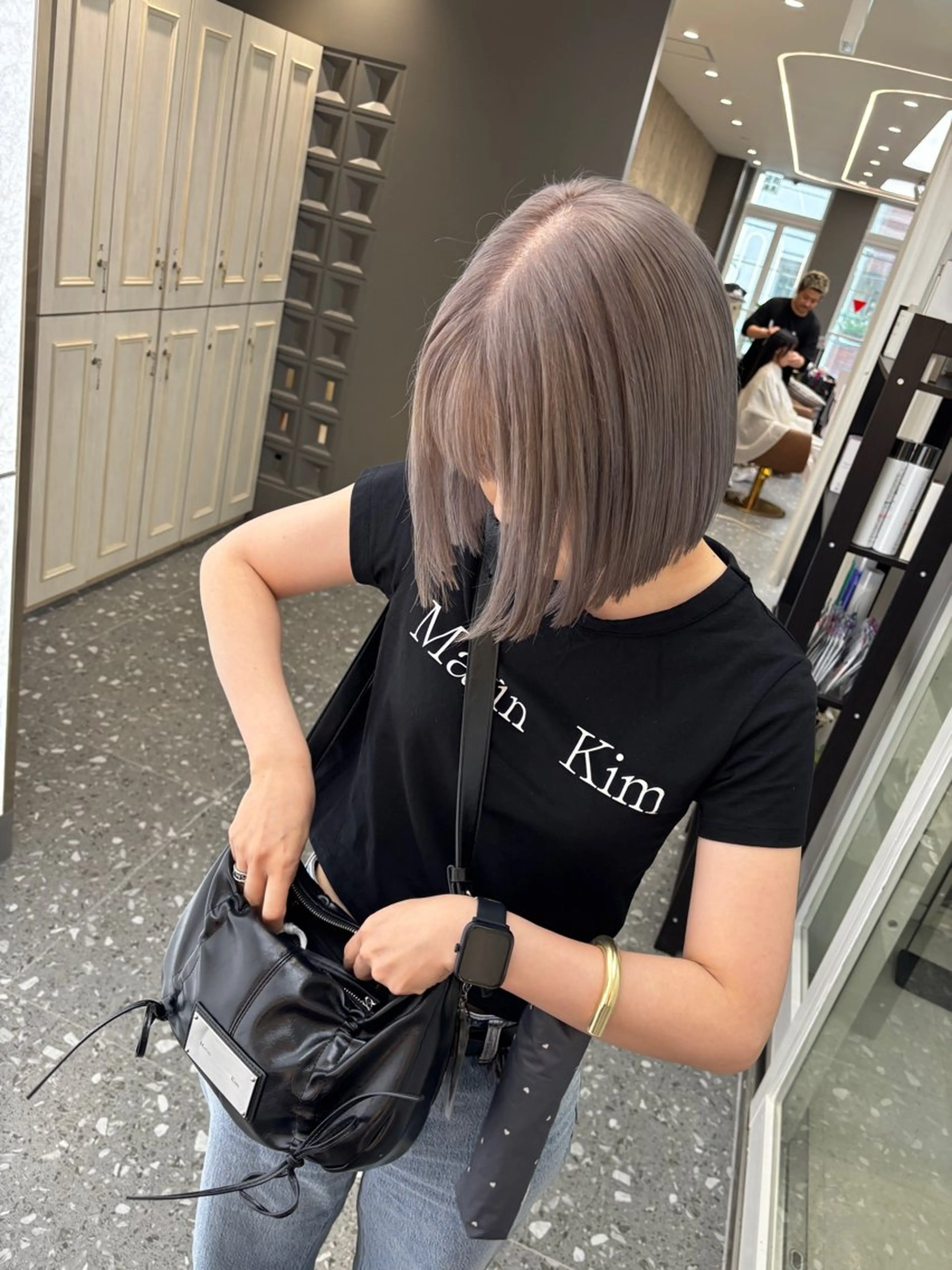 ミディアム ヘアカラー トリートメント 🫧 栄ハイトーン Yasuyo🫧のヘアスタイル