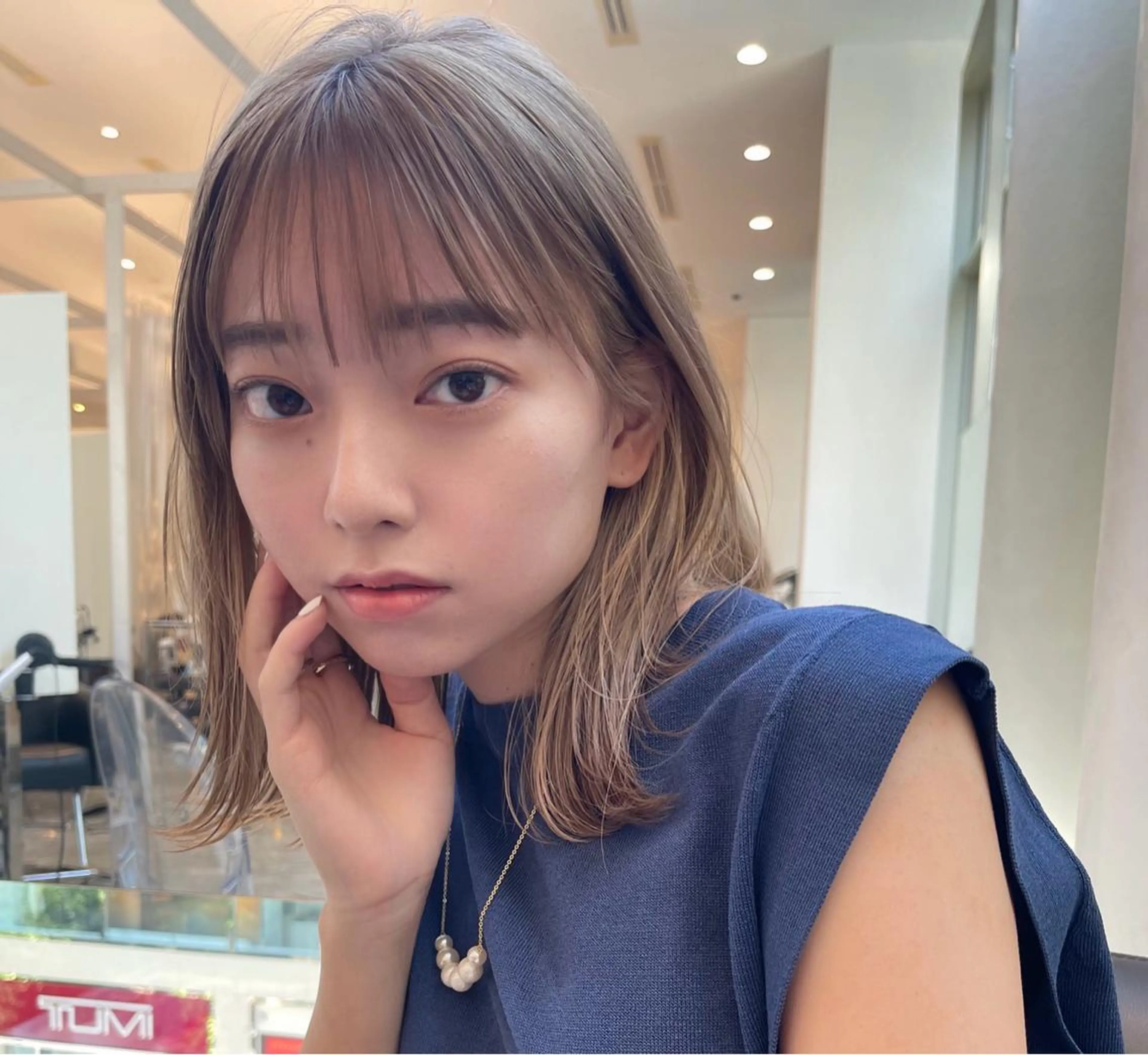 ミディアム カラー ベージュカラー 悩みを解決💫似合せ RENのヘアスタイル