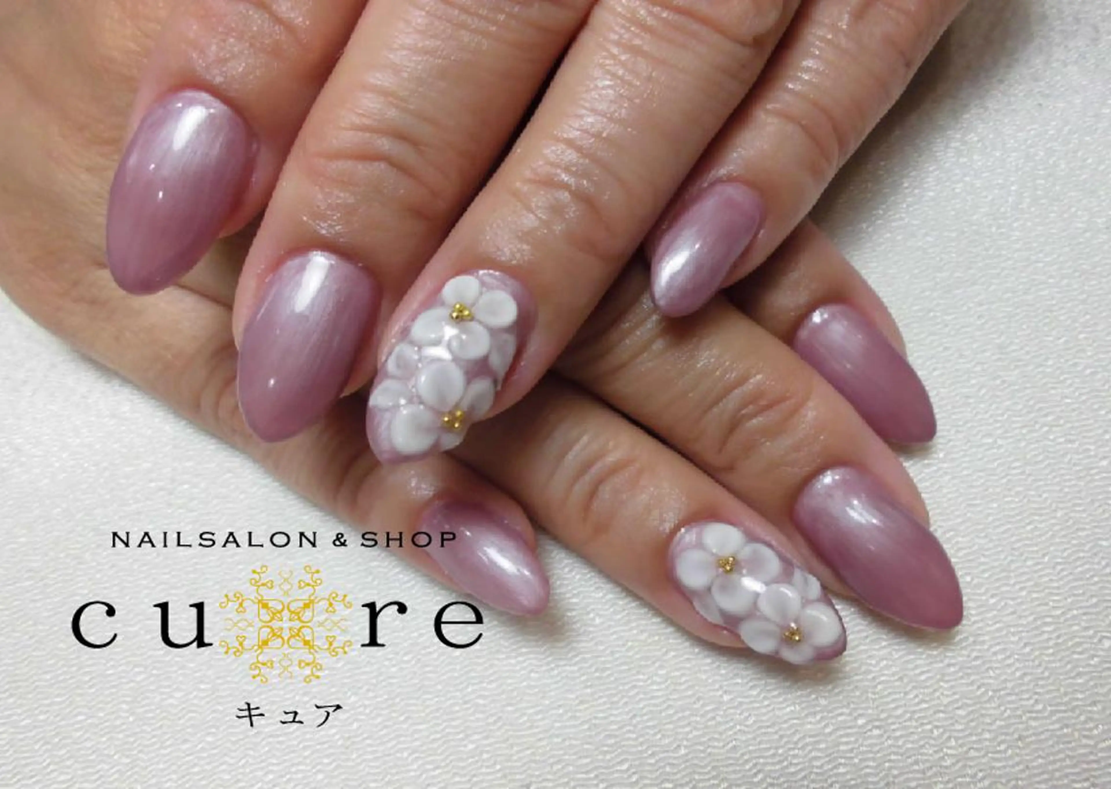 セミロング ネイル ネイルサロン Cureのネイルデザイン