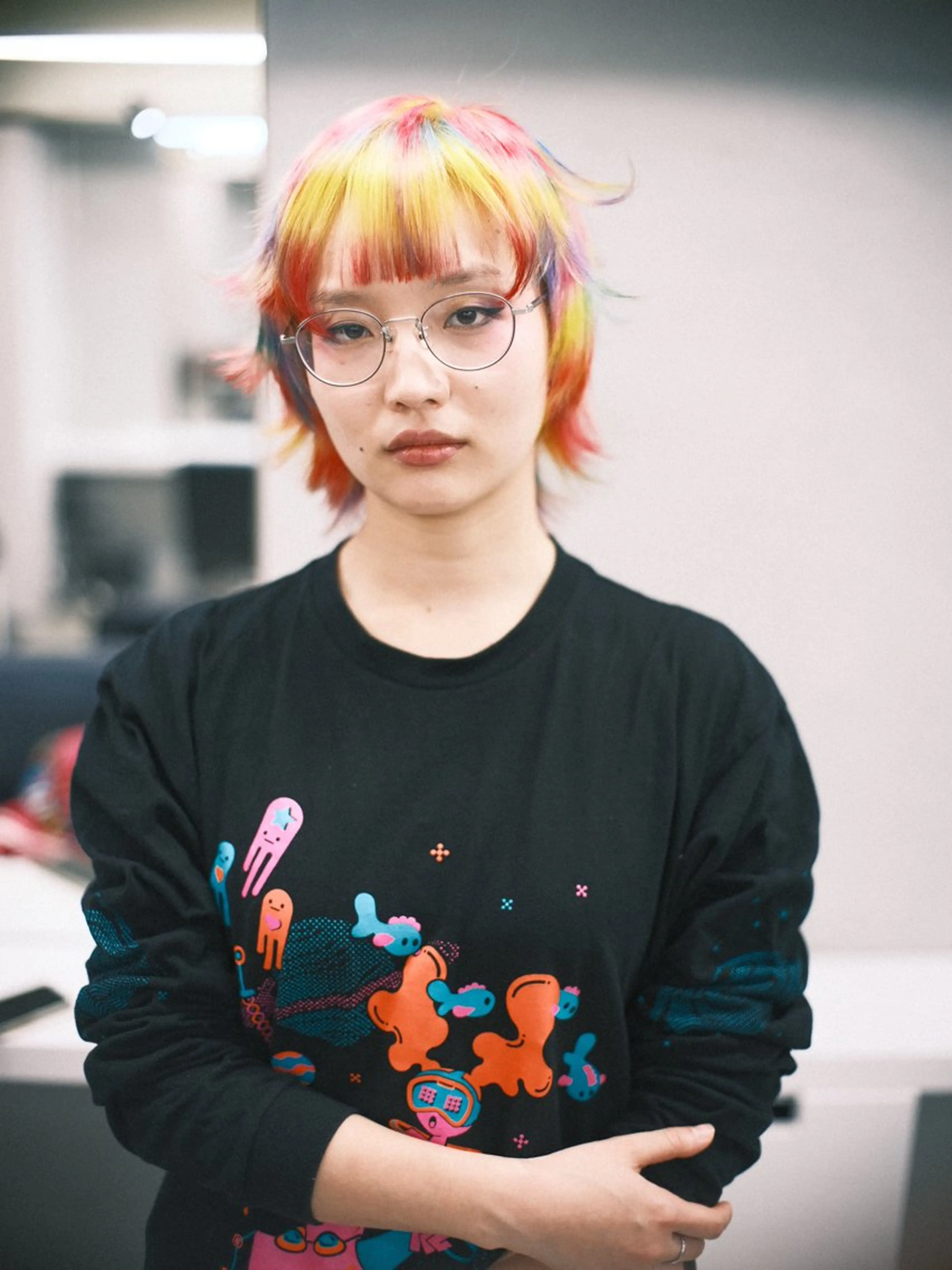 ショート カラー ヘアアレンジ ヘアカラー トリートメント 個性爆弾💣 ダブルカラー/ゆかのヘアスタイル