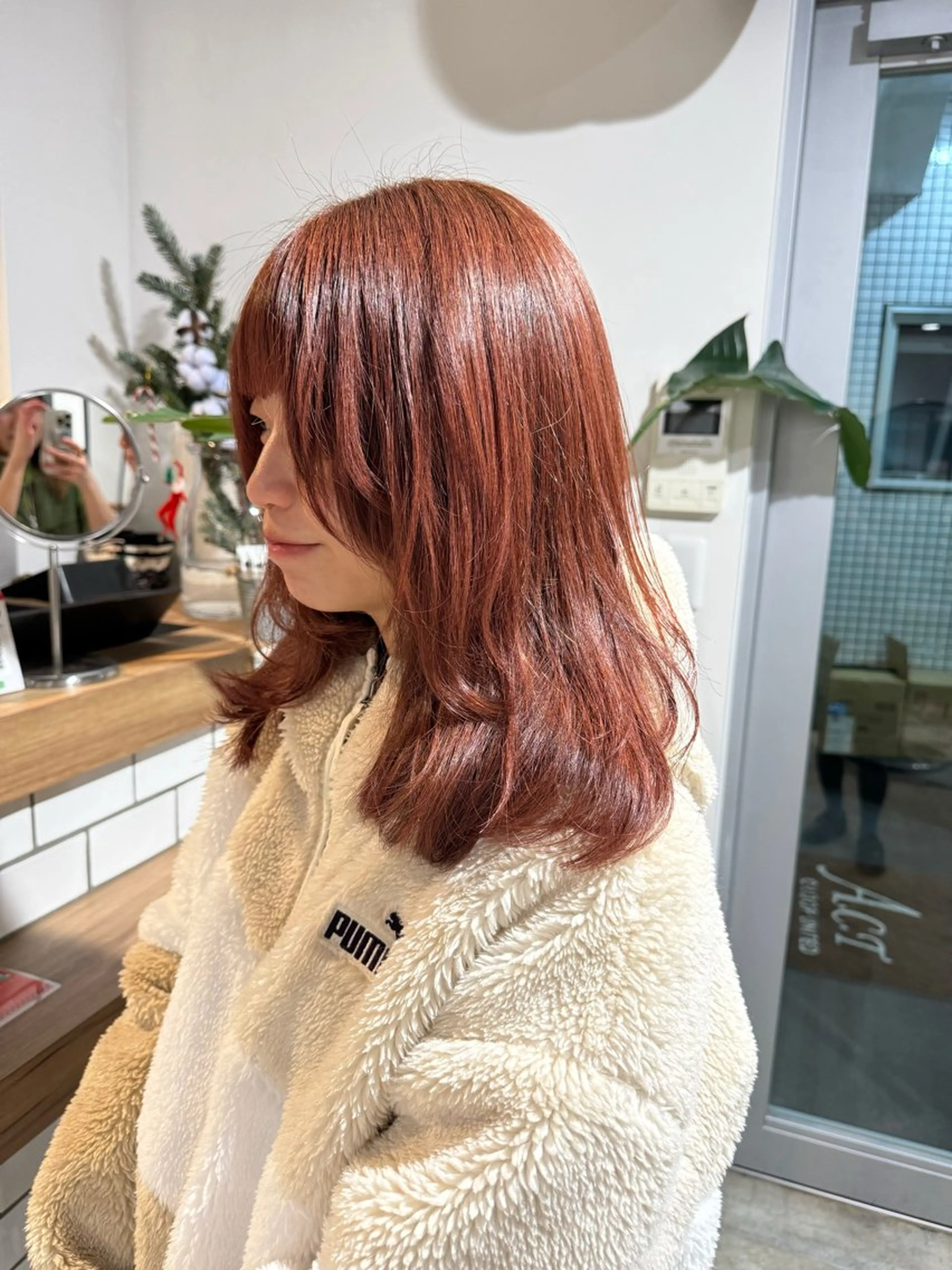 カラー ベージュカラー ブリーチ ブリーチなしカラー ピンクカラー ピンクベージュ レイヤー/髪質改善 渡邉【日吉美容室】のヘアスタイル