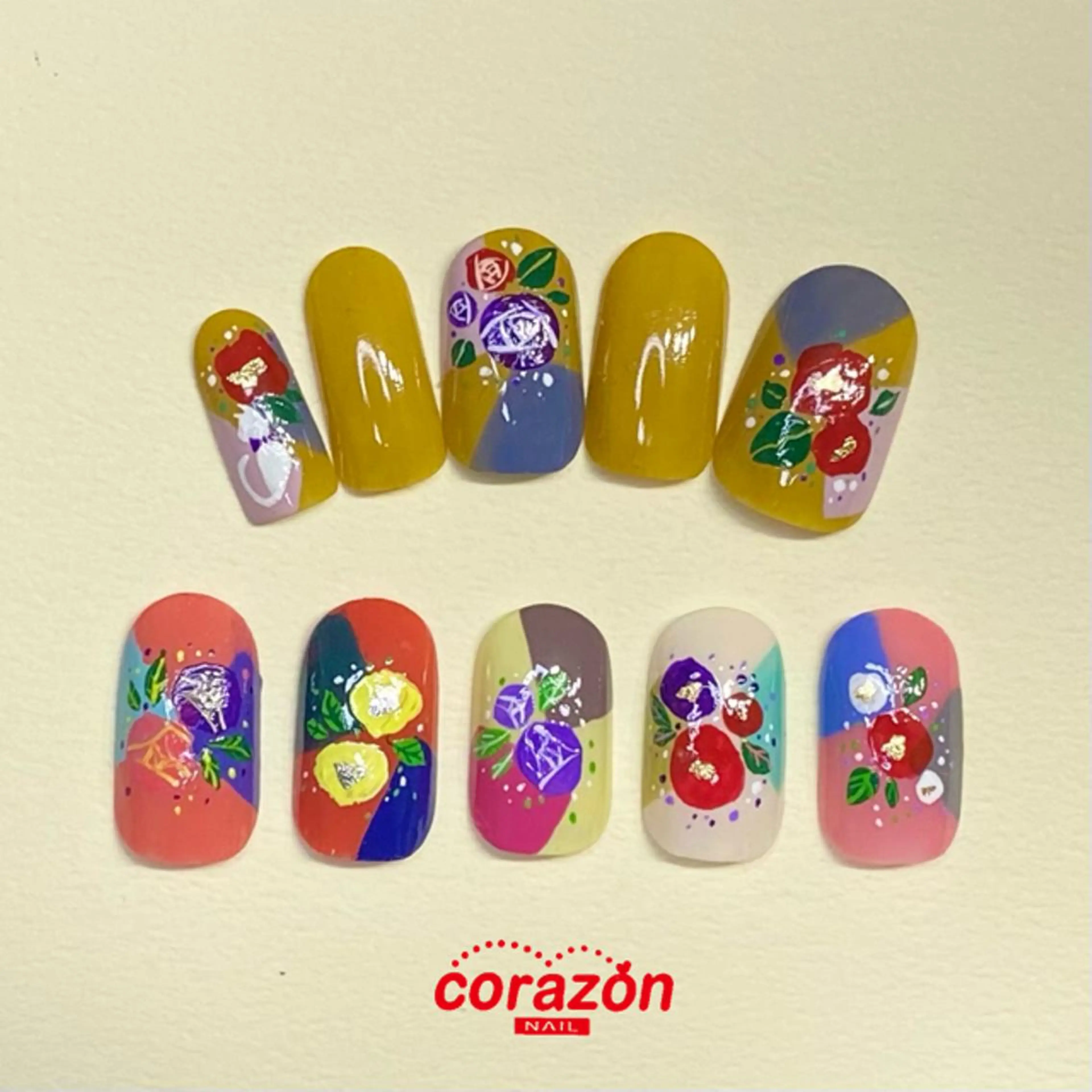 ネイル 成人式 ジェルネイル corazon所属・ネイリスト aicoのネイルデザイン