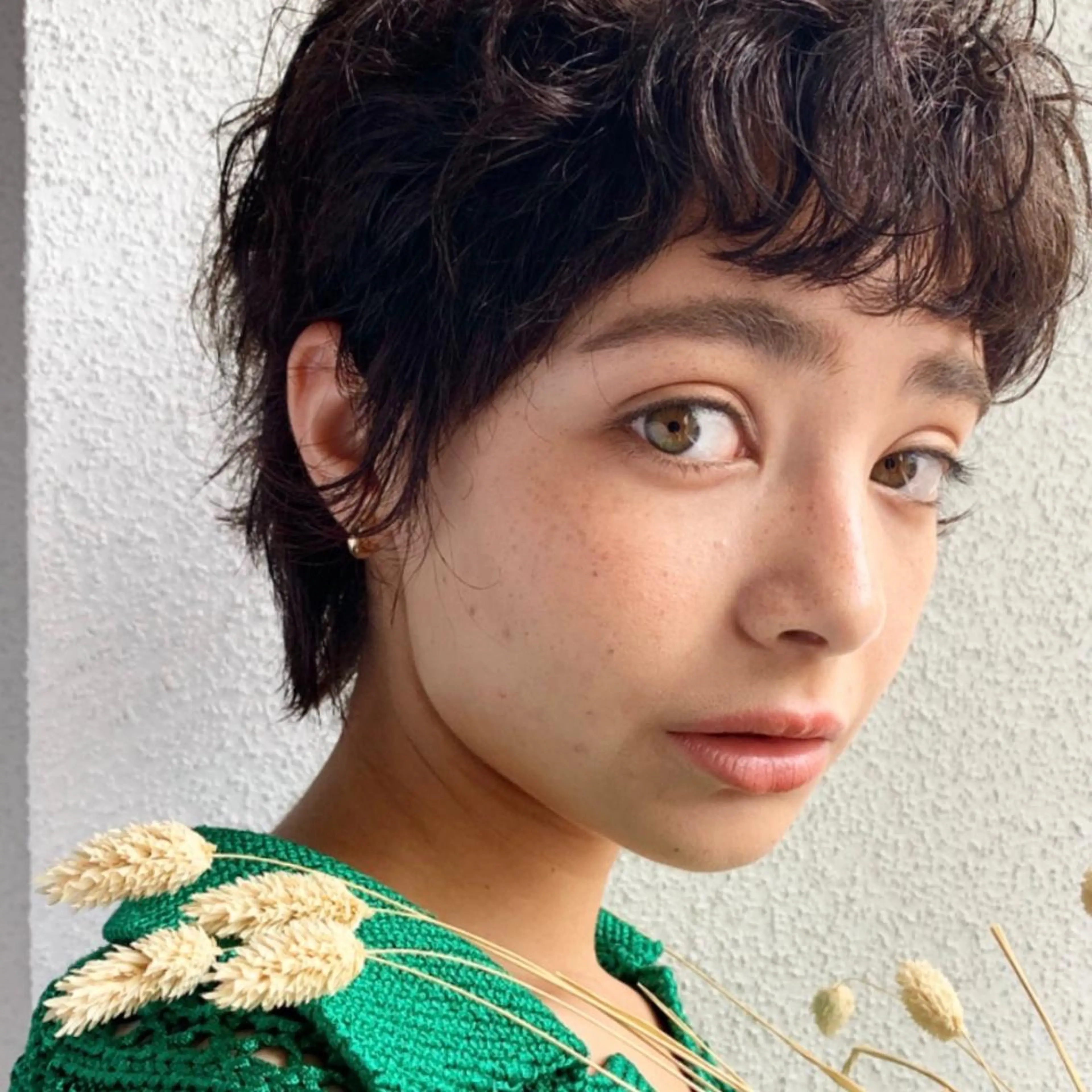 ショート カラー パーマ ベリーショート ショートヘア 韓国ヘア /男女❄️ 細江 美紅のヘアスタイル