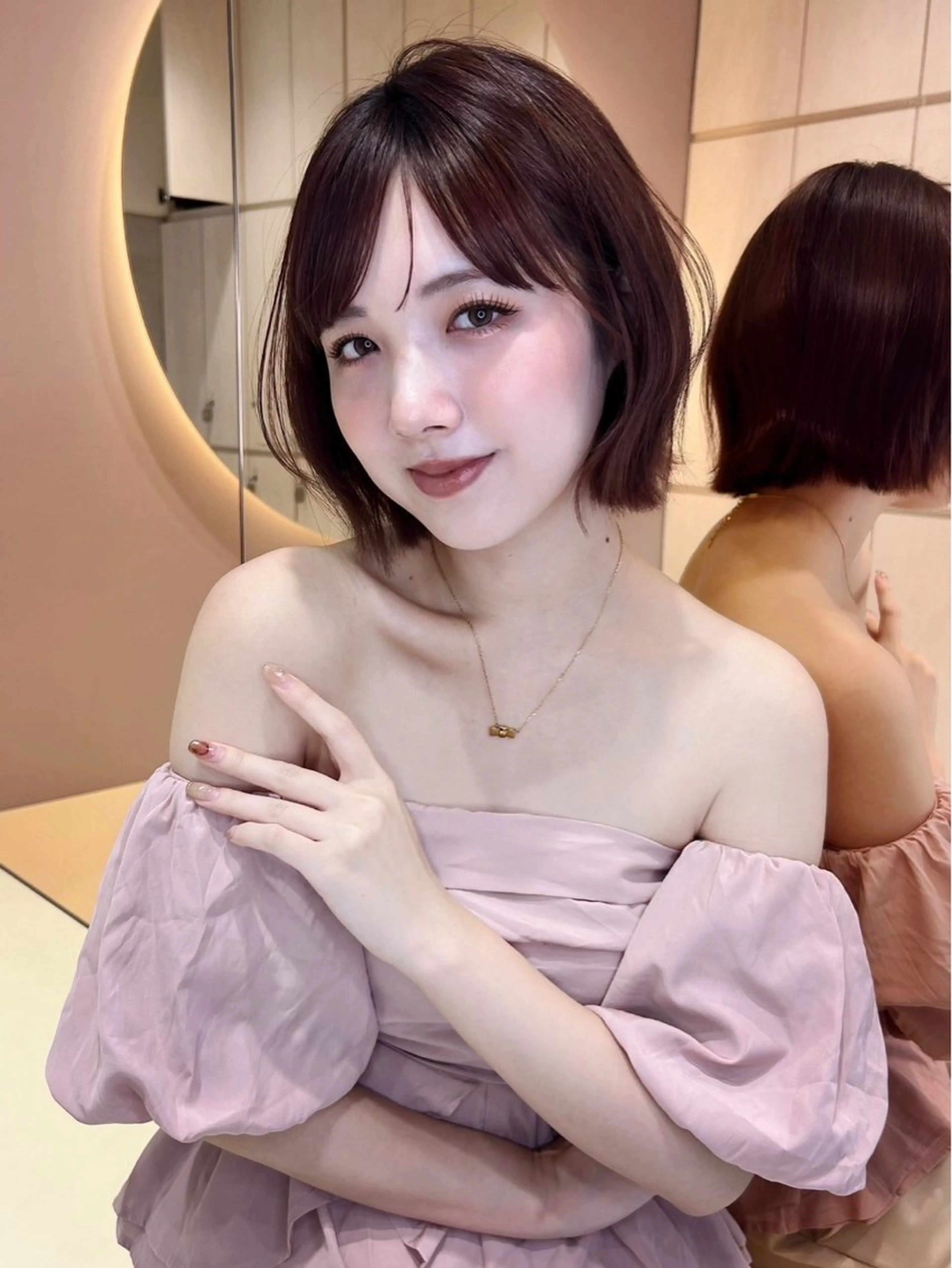 ショート 【韓国/レイヤー/ カラー】新井 望乃果のヘアスタイル