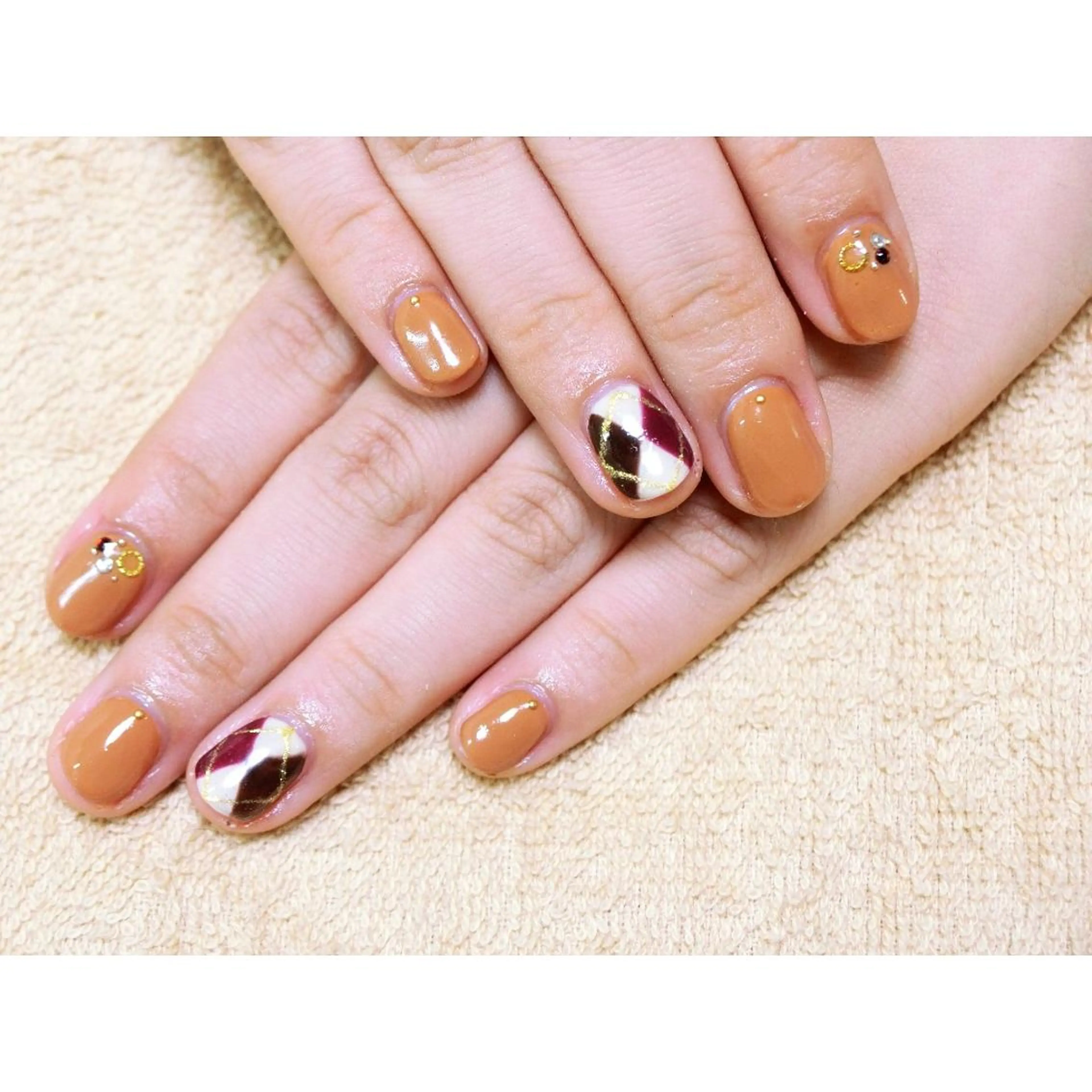 ネイル 痛ネイル/ワンホン/ フィルイン/長さだしのネイルデザイン