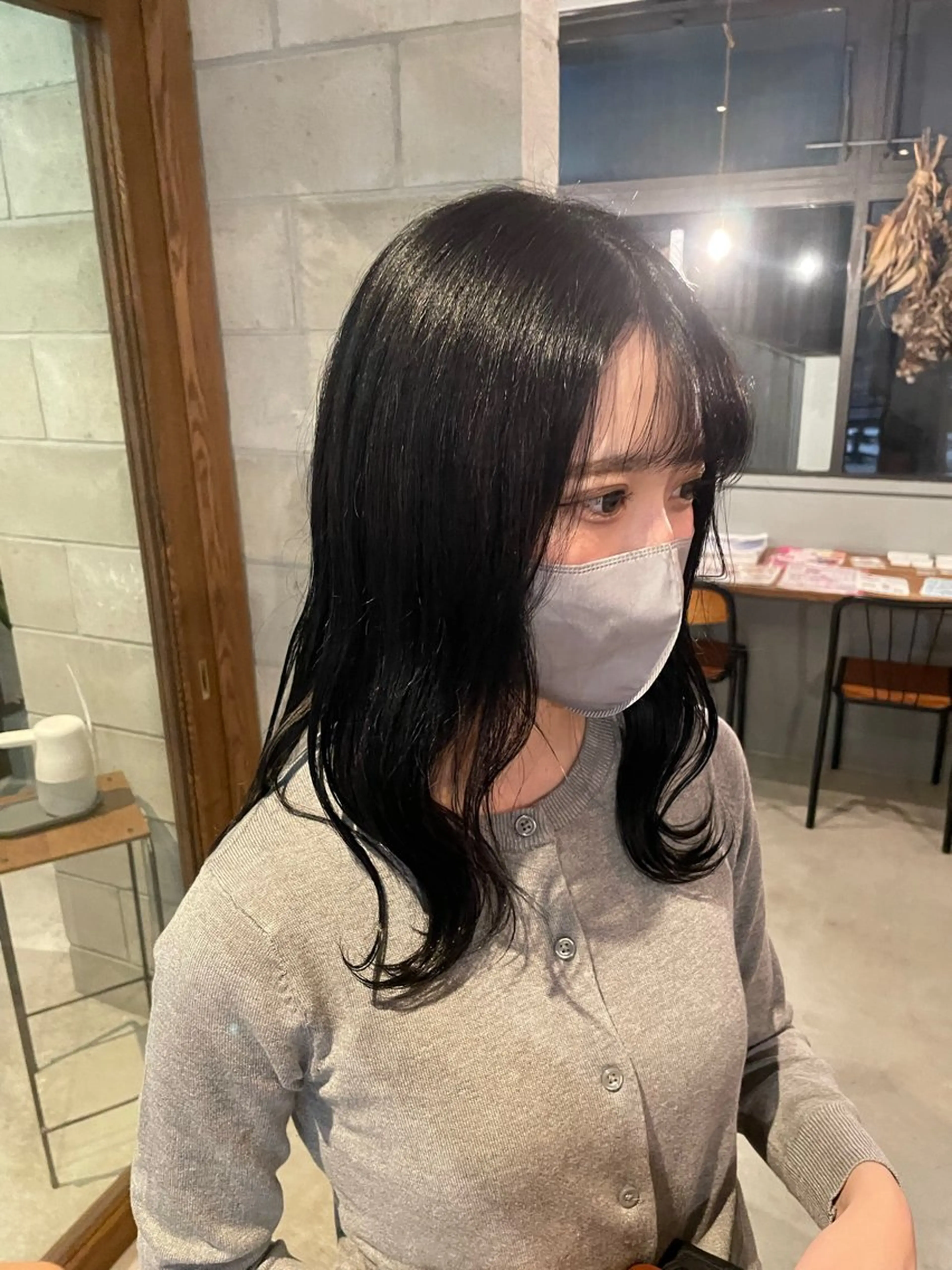 セミロング カラー ヘアカラー 艶髪/透明感カラー/ 韓国/nonokaのヘアスタイル