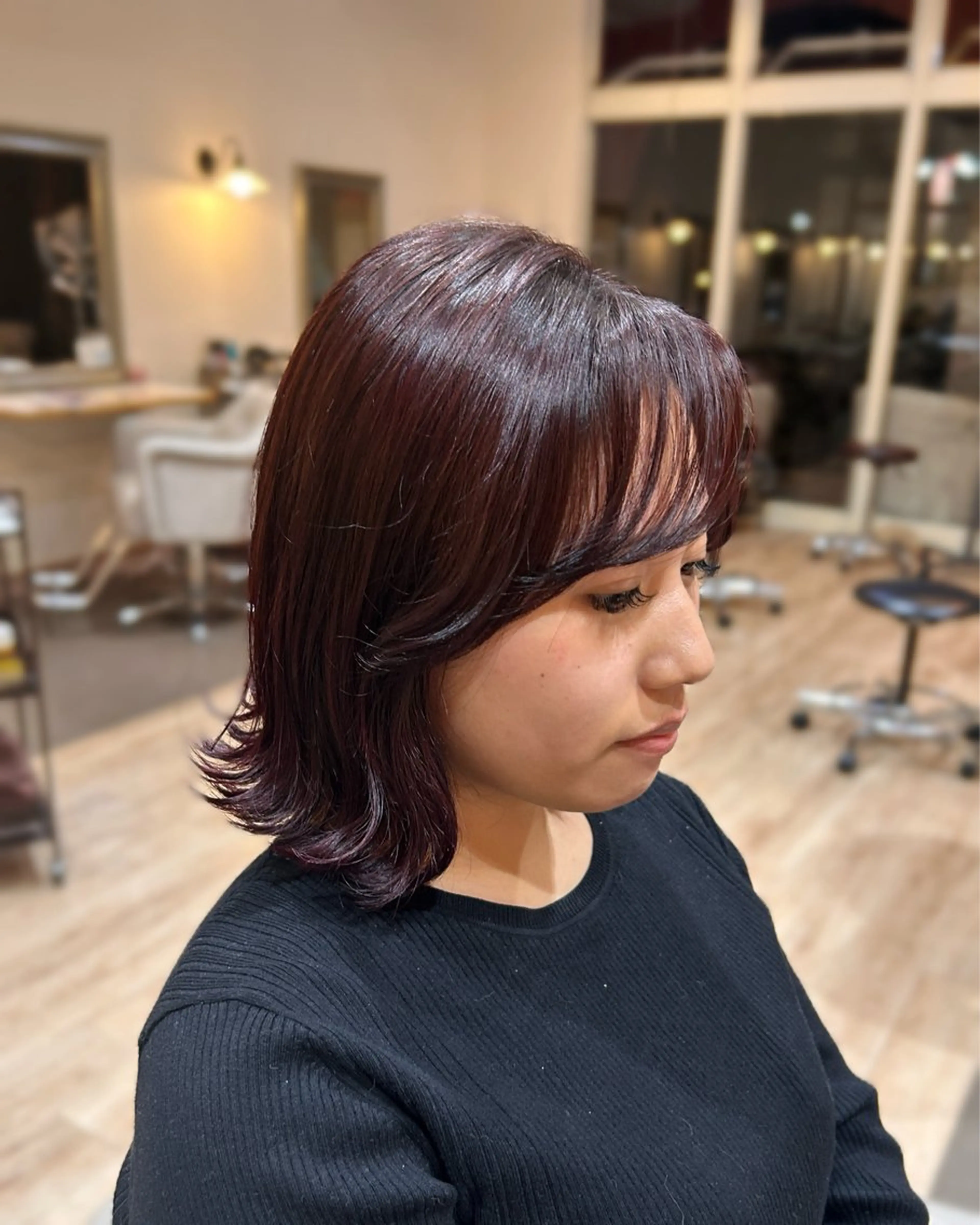 ミディアム 小島 瑚白のヘアスタイル